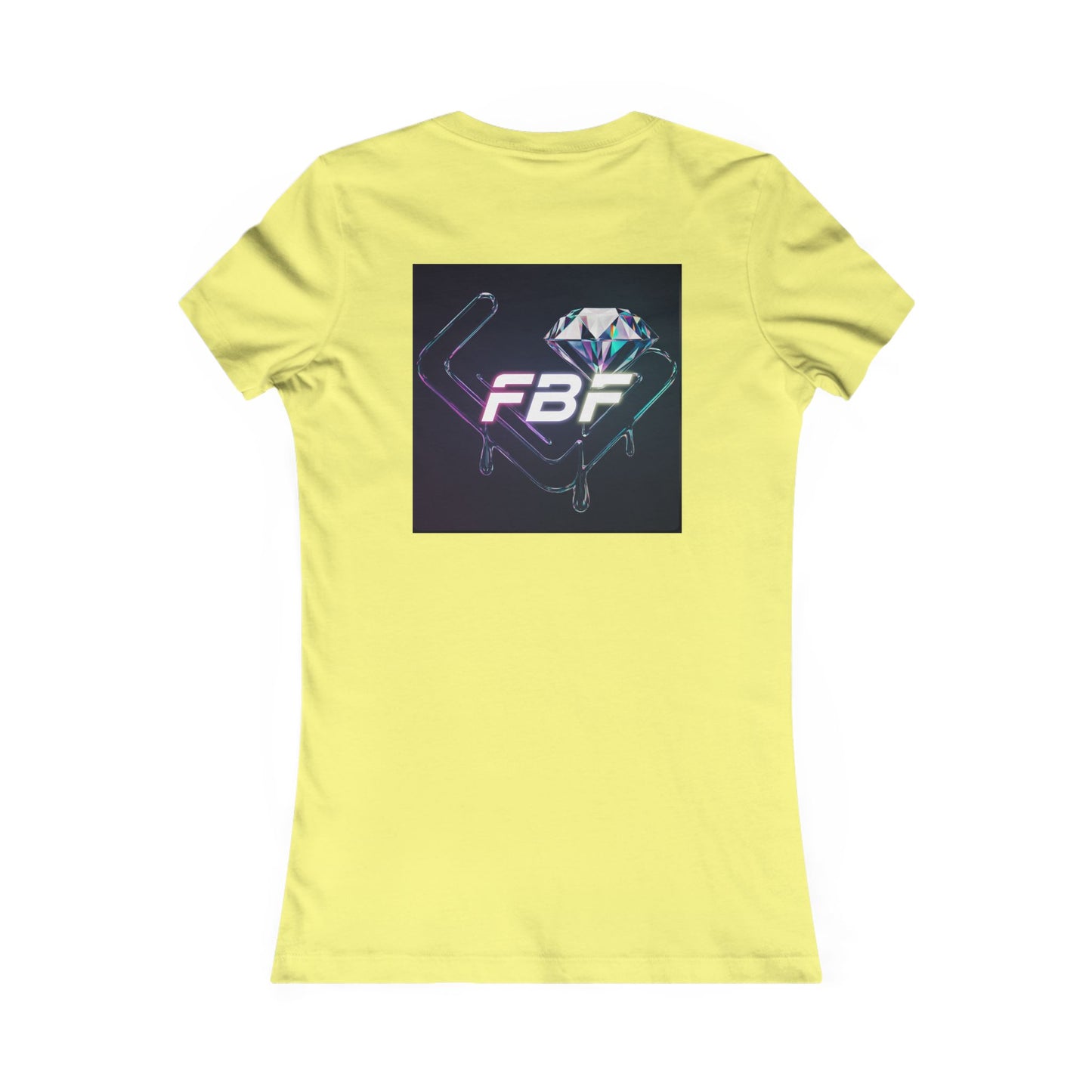 Women’s Graphic Tee — Neon ‘The One’ Portrait with Back Diamond FBF Logo