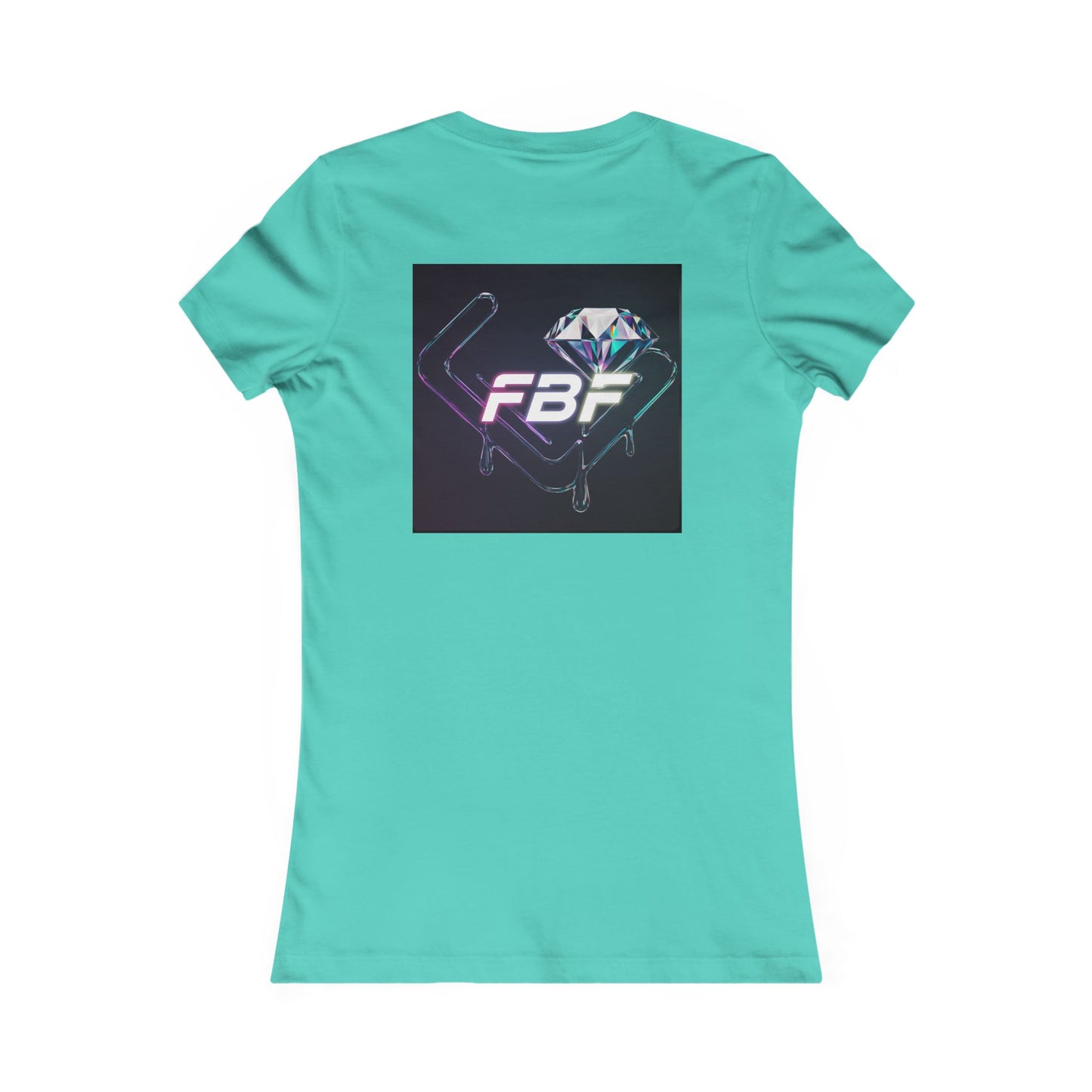 Women’s Graphic Tee — Neon ‘The One’ Portrait with Back Diamond FBF Logo