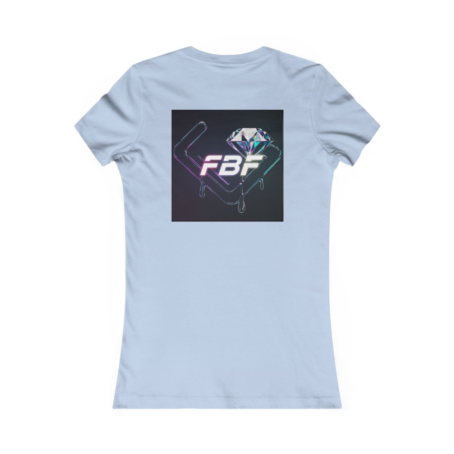 Women’s Graphic Tee — Neon ‘The One’ Portrait with Back Diamond FBF Logo