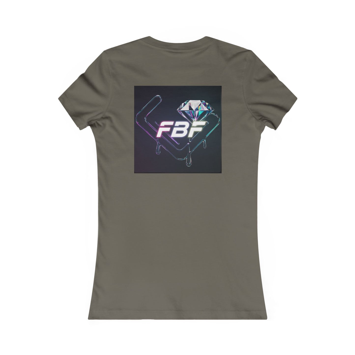 Women’s Graphic Tee — Neon ‘The One’ Portrait with Back Diamond FBF Logo