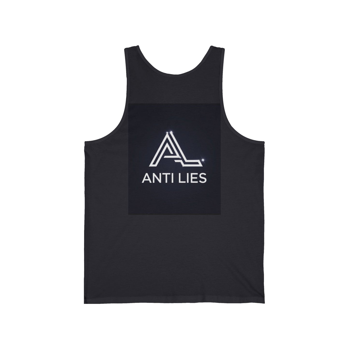 Unisex Jersey Tank - 'Enough With The Lies' & 'Anti Lies' - Motivational Summer Wear, Anti-Lying Statement Shirt, Gift for Truth Seekers,