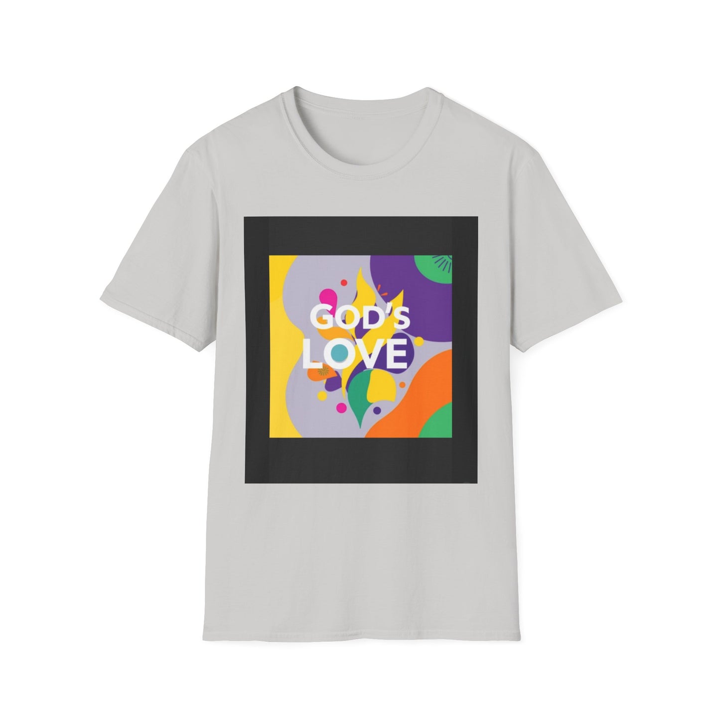 Unisex Softstyle T-Shirt with God's Love Design, Faith Shirt, Inspirational Tee, Christian Apparel, Gift for Believers, Everyday Wear