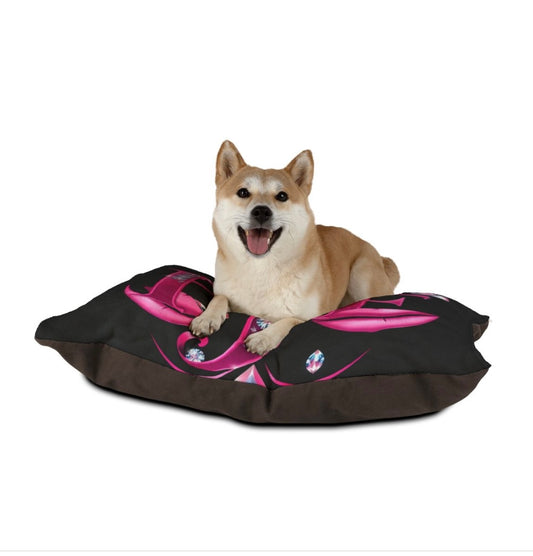Glamorous Pet Bed for Chic Pets | Luxury Dog Bed, Cat Pillow, Stylish Pet Cushion, Designer Pet Furniture, Elegant Pet Accessory (40”x30”)