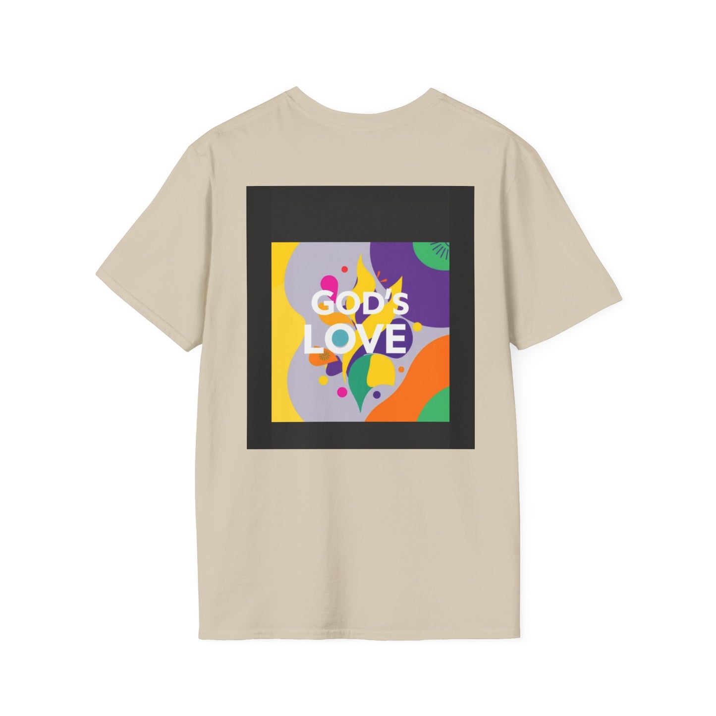 Unisex Softstyle T-Shirt with God's Love Design, Faith Shirt, Inspirational Tee, Christian Apparel, Gift for Believers, Everyday Wear