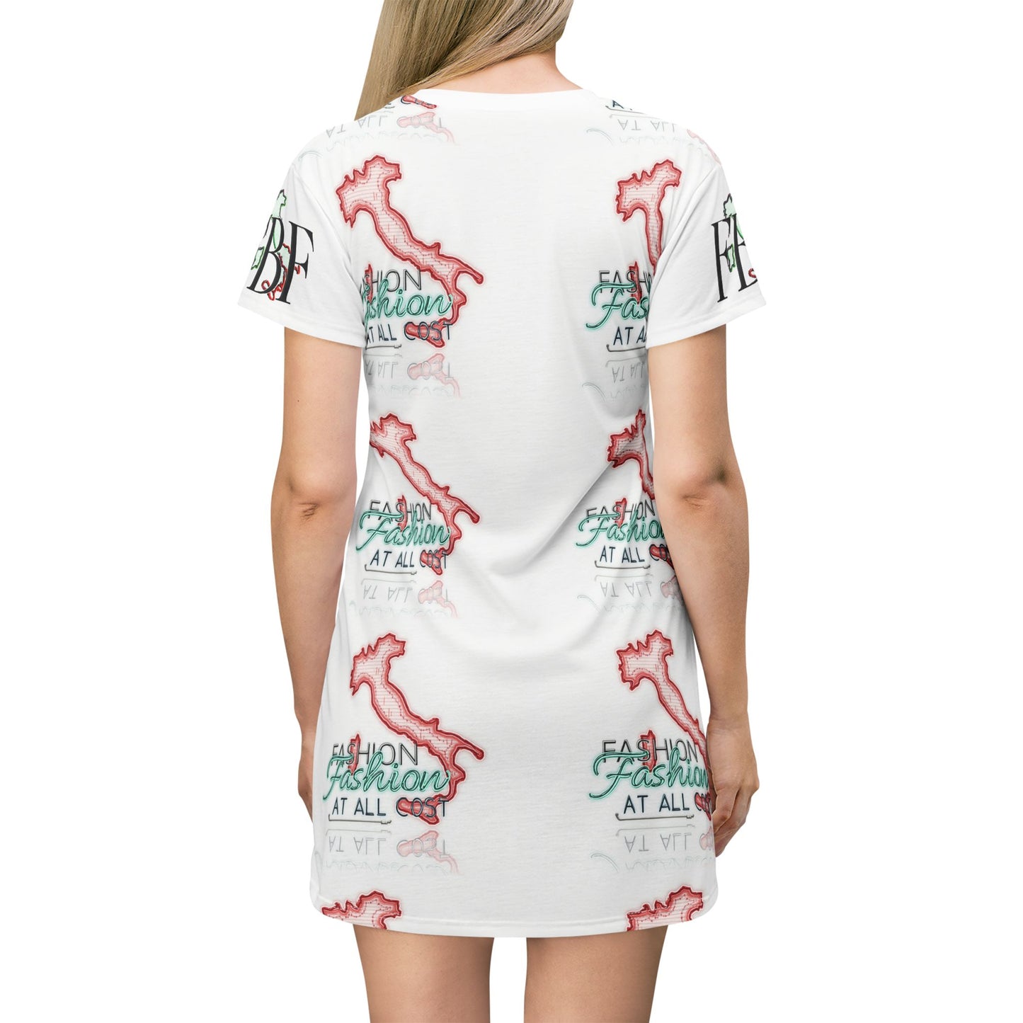 Fashionable T-Shirt Dress, Casual Summer Wear, Graphic Tee Dress, Vacation Outfit, Gift for Fashion Lovers