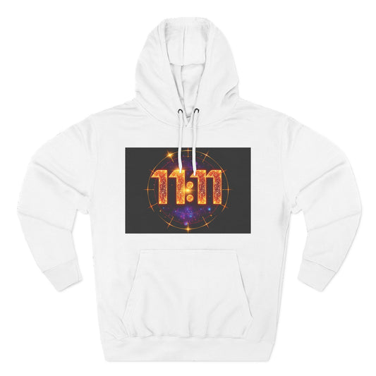 Fleece Hoodie with 11:11 & Superstar Birthrite Design, Cozy Sweatshirt for Spirituality, Affirmations, Astrology Gifts, Unisex Hoodie