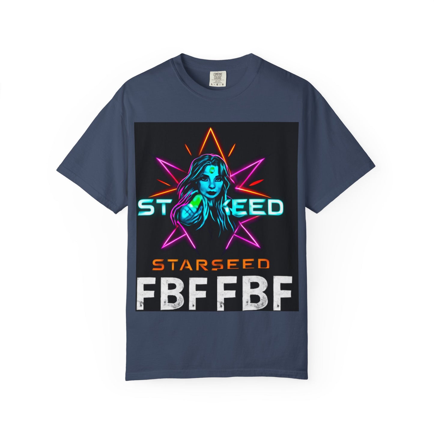 Neon Graphic T-Shirt - Starseed FBF Tee, Unisex Fashion, Cool Gift, Festival Wear, Retro Style, Casual Streetwear