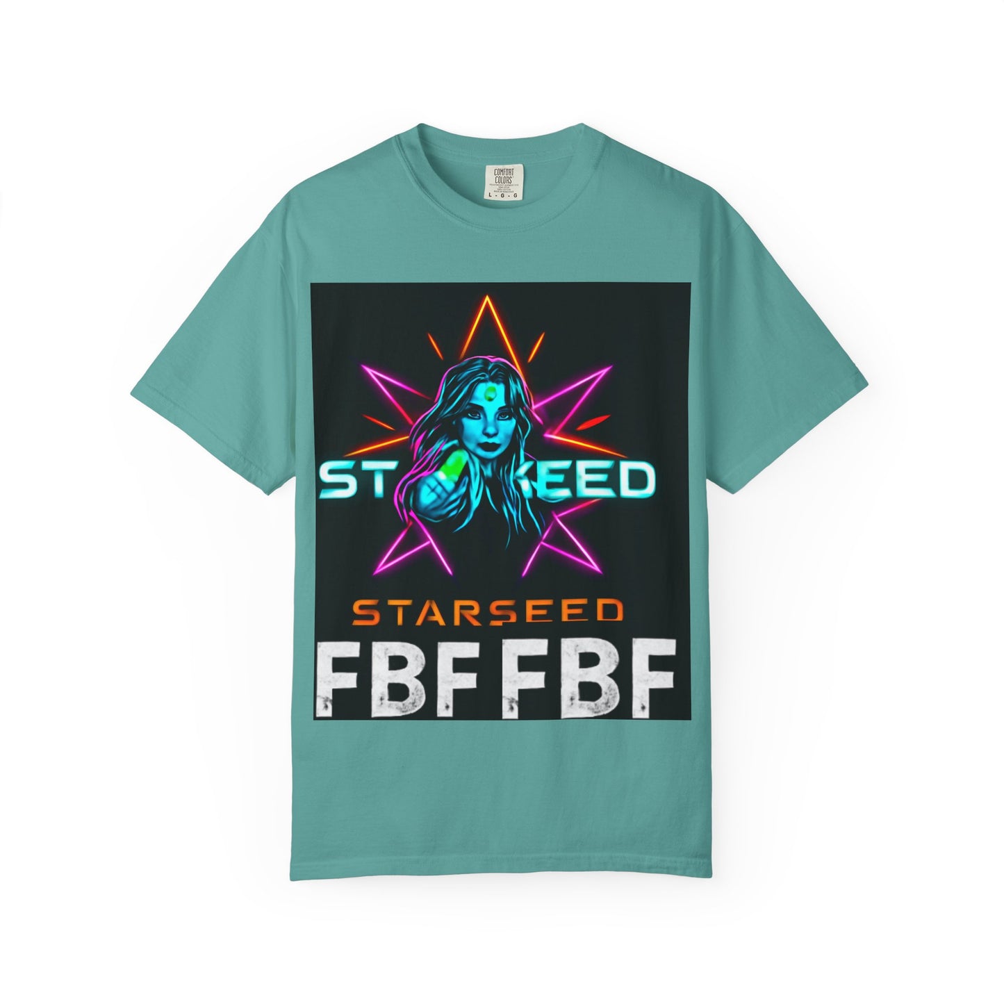 Neon Graphic T-Shirt - Starseed FBF Tee, Unisex Fashion, Cool Gift, Festival Wear, Retro Style, Casual Streetwear