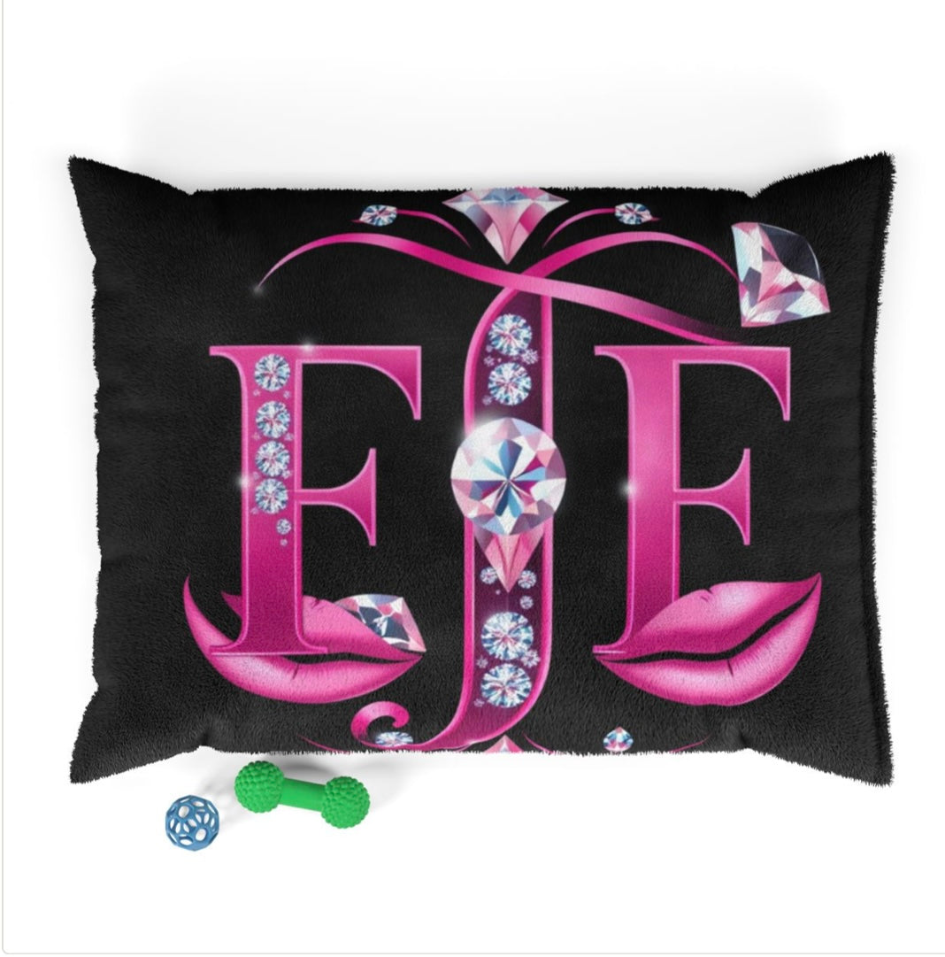 Glamorous Pet Bed for Chic Pets | Luxury Dog Bed, Cat Pillow, Stylish Pet Cushion, Designer Pet Furniture, Elegant Pet Accessory (40”x30”)