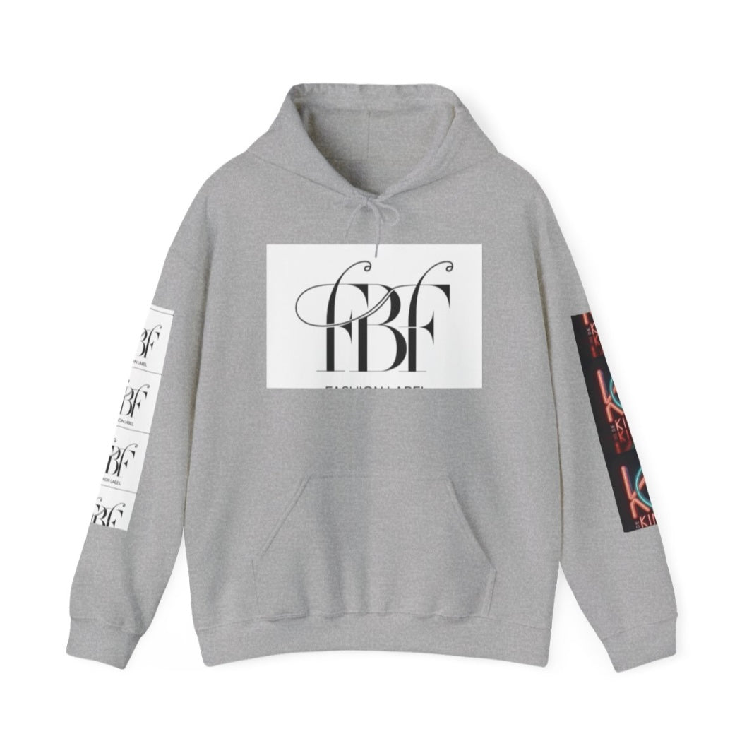 Unisex Heavy Blend™ Hooded Sweatshirt - 'Neon King' Graphic Design, Trendy Streetwear fo