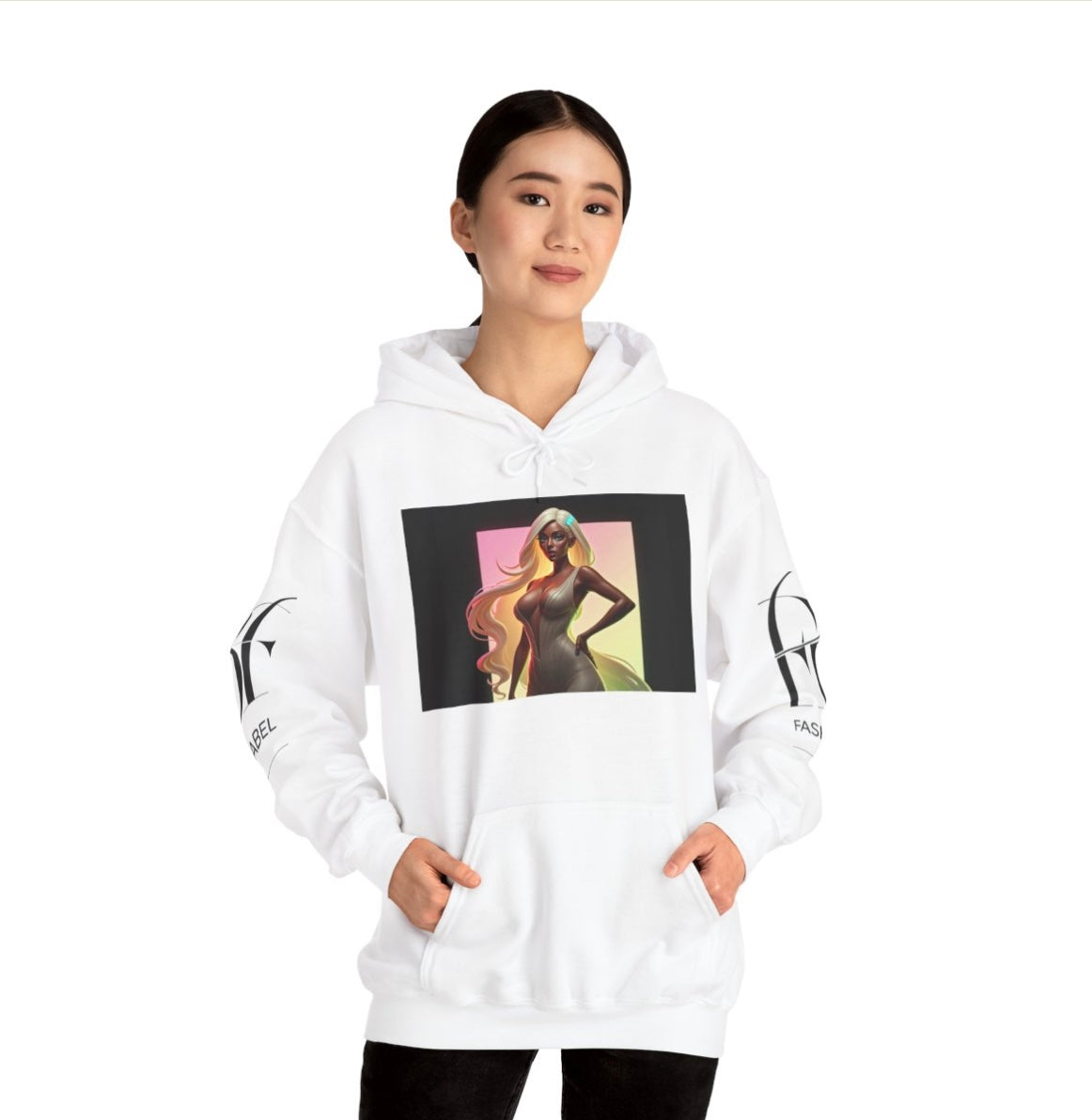 Lucky Lady Unisex Hooded Sweatshirt - Stylish Streetwear for Confident Women