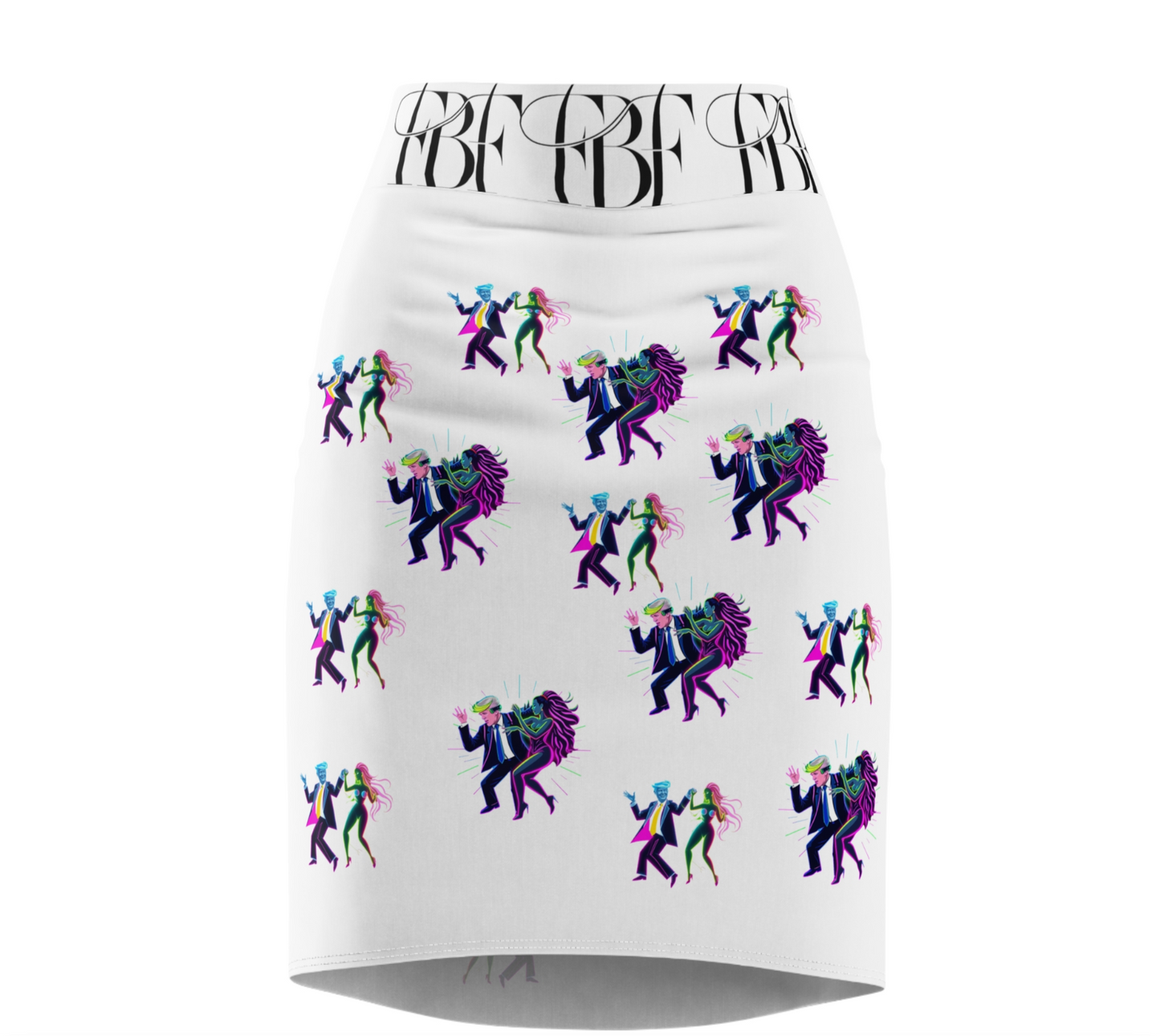 Stylish Dance-Themed Women's Pencil Skirt, Trendy Skirt for Parties, Night Out, Dance Lovers, Gift for Her, Unique Fashion Statement