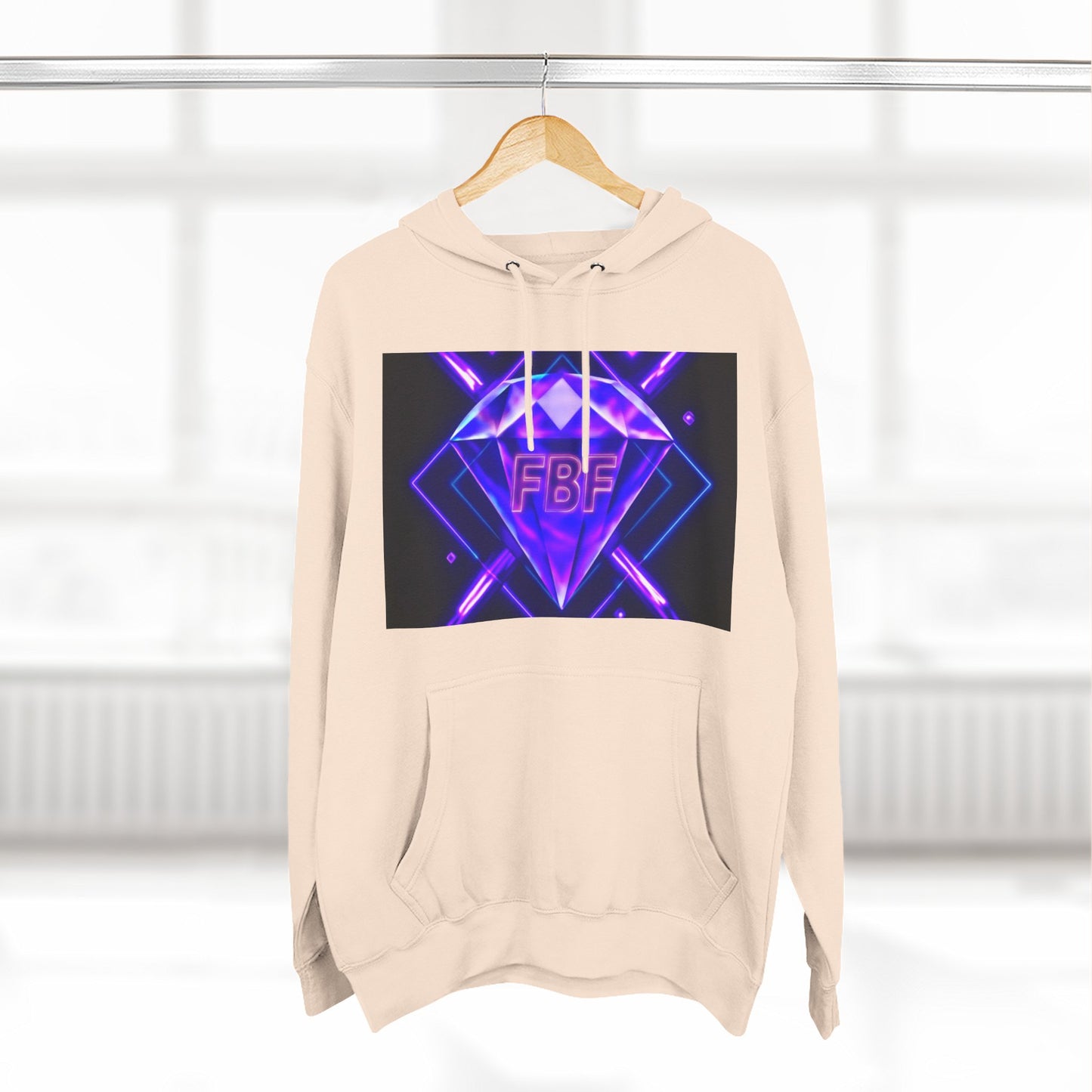 Futuristic Neon Fleece Hoodie, Stylish Sweatshirt, Vibrant Graphic Pullover, Perfect Gift for Tech Lovers, Unique Streetwear