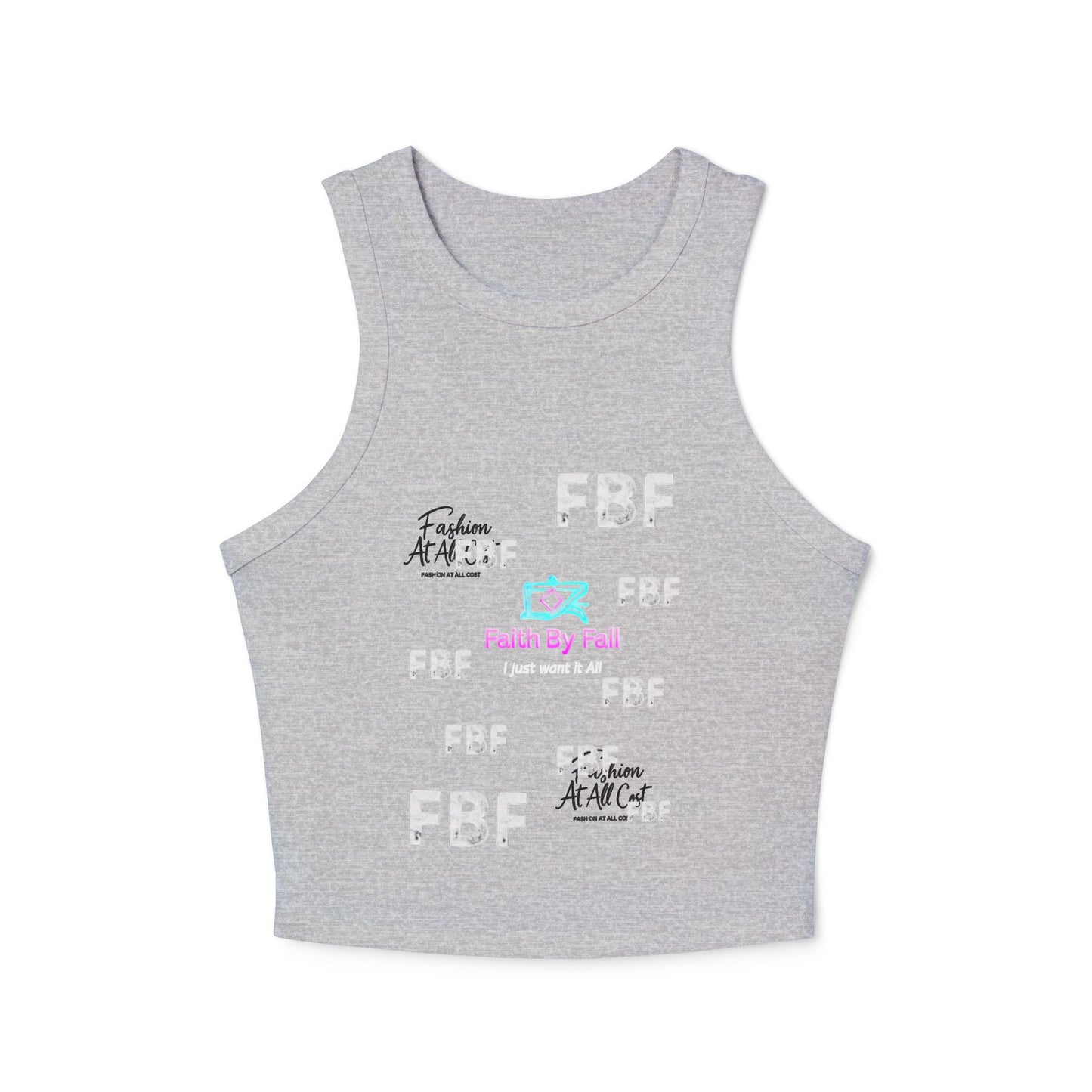 Women's Inspirational Graphic Tank Top, Faith By Fall Tank, Casual Summer Top, Spiritual Apparel, Trendy Activewear, Cute Workout Shirt