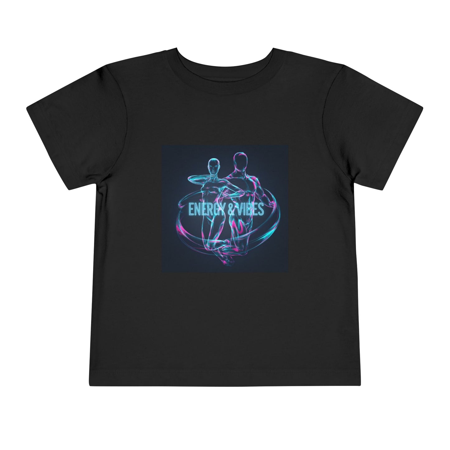 Toddler Tee — Energy & Vibes Neon Dance Graphic