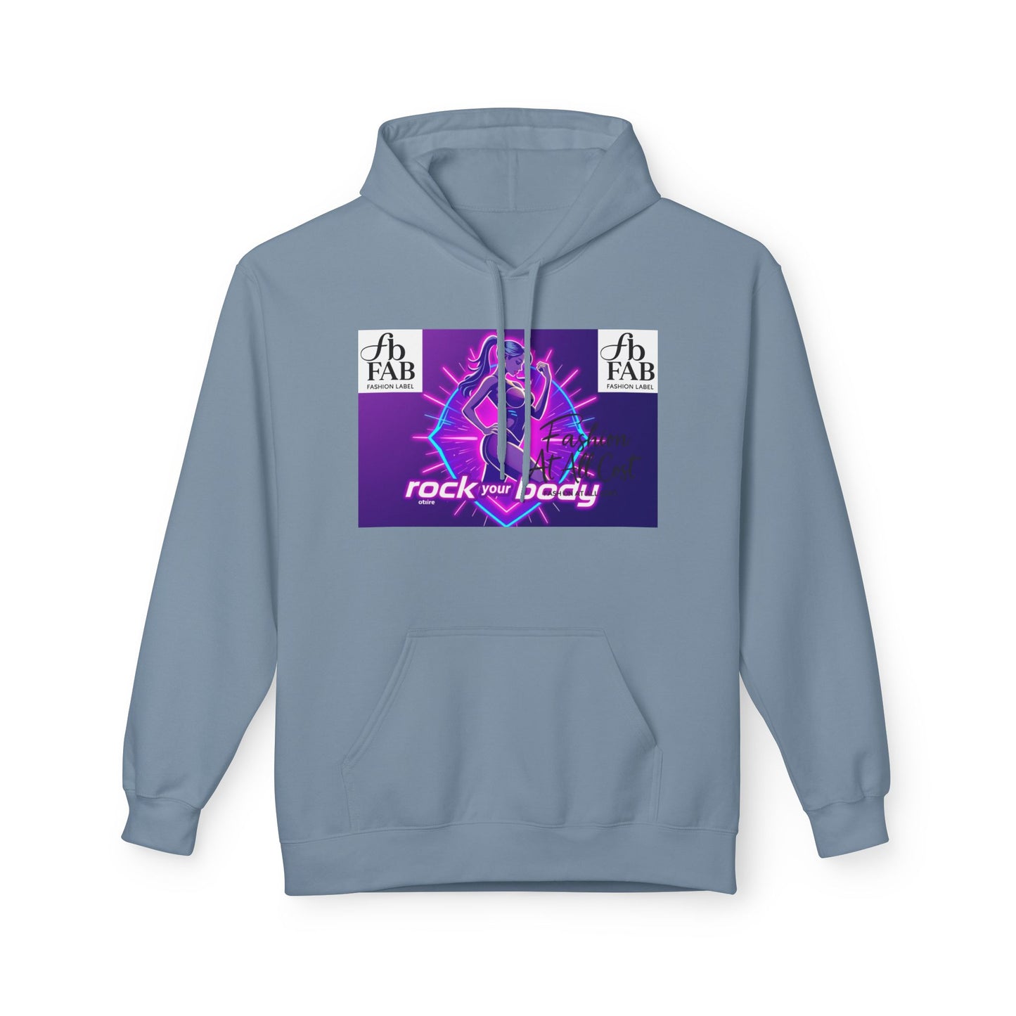Rock Your Body Fleece Hoodie | Unisex Midweight Hoodie, Cozy Sweatshirt, Unique Gift for Fitness Lovers, Casual Wear, Music Inspired Apparel