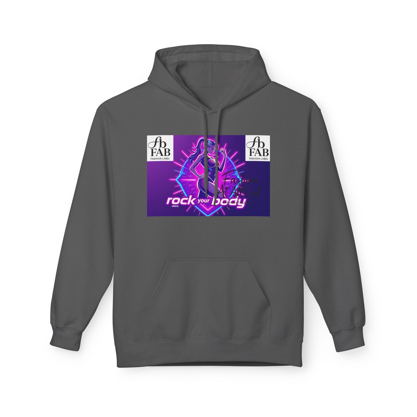 Rock Your Body Fleece Hoodie | Unisex Midweight Hoodie, Cozy Sweatshirt, Unique Gift for Fitness Lovers, Casual Wear, Music Inspired Apparel