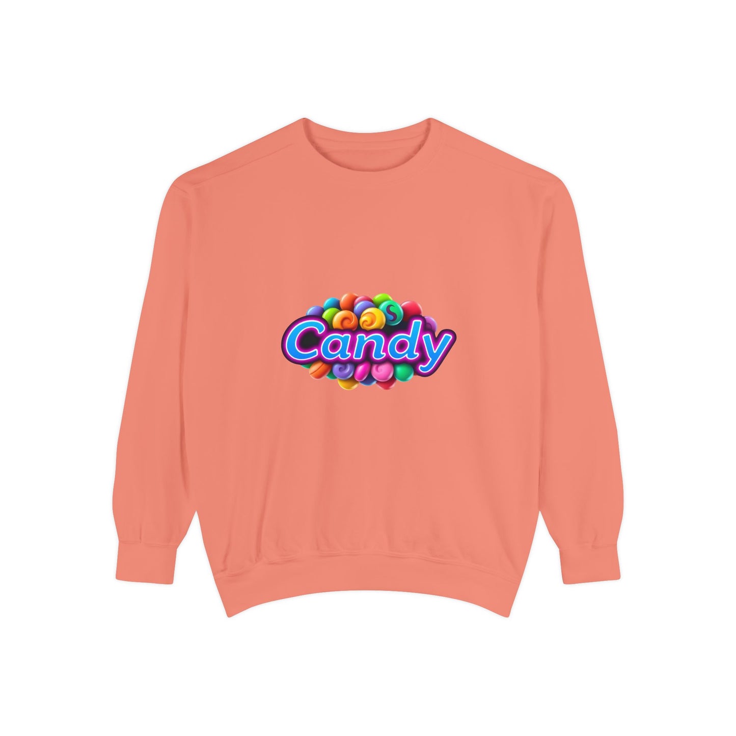 Candy-Themed Unisex Garment-Dyed Sweatshirt - Nostalgic Apparel for Sweet Lovers, Cozy Casual Wear, Gift for Candy Lovers, Colorful [...]
