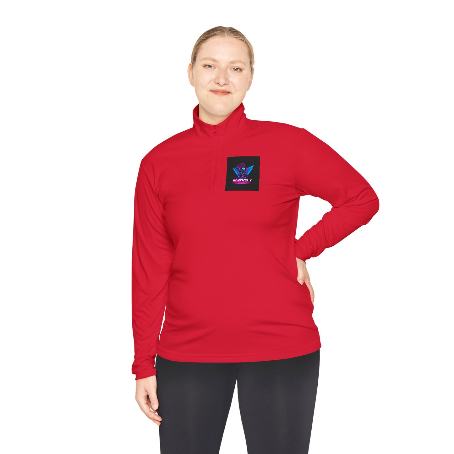 Vibrant Unisex Quarter-Zip Pullover - Perfect for Casual Outings, Outdoor Adventures, Gifts, Napoli Inspired Apparel, Stylish Activewear