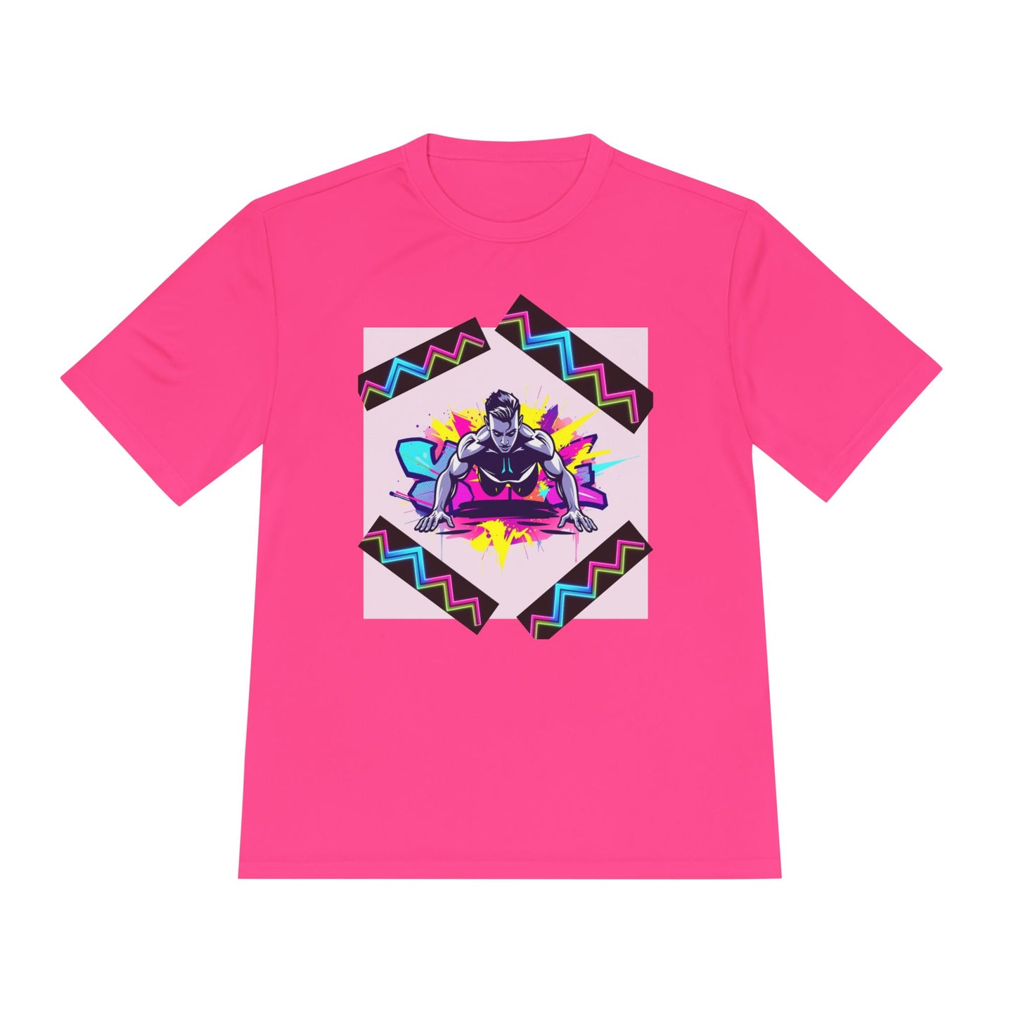 Vibrant Graphic Moisture Wicking Tee for Active Lifestyle
