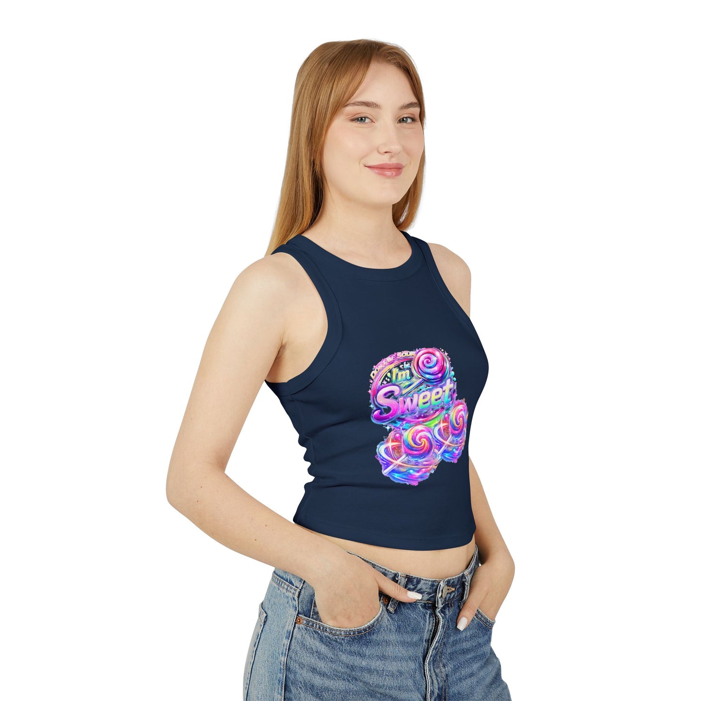Women's Micro Rib Racer Tank Top