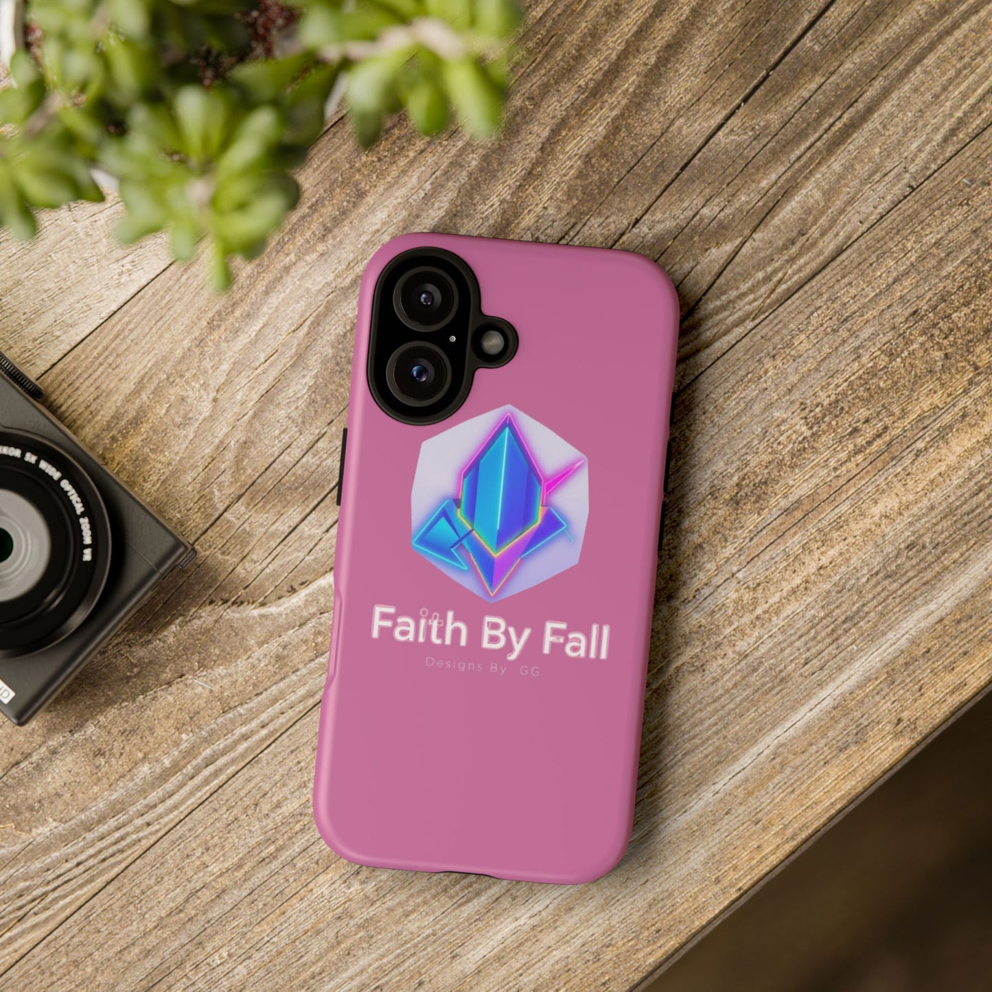 Vibrant Phone Case with Motivational Design - Faith By Fall, Colorful Phone Cover, Customizable Mobile Accessory, Unique Gift Idea, [...]