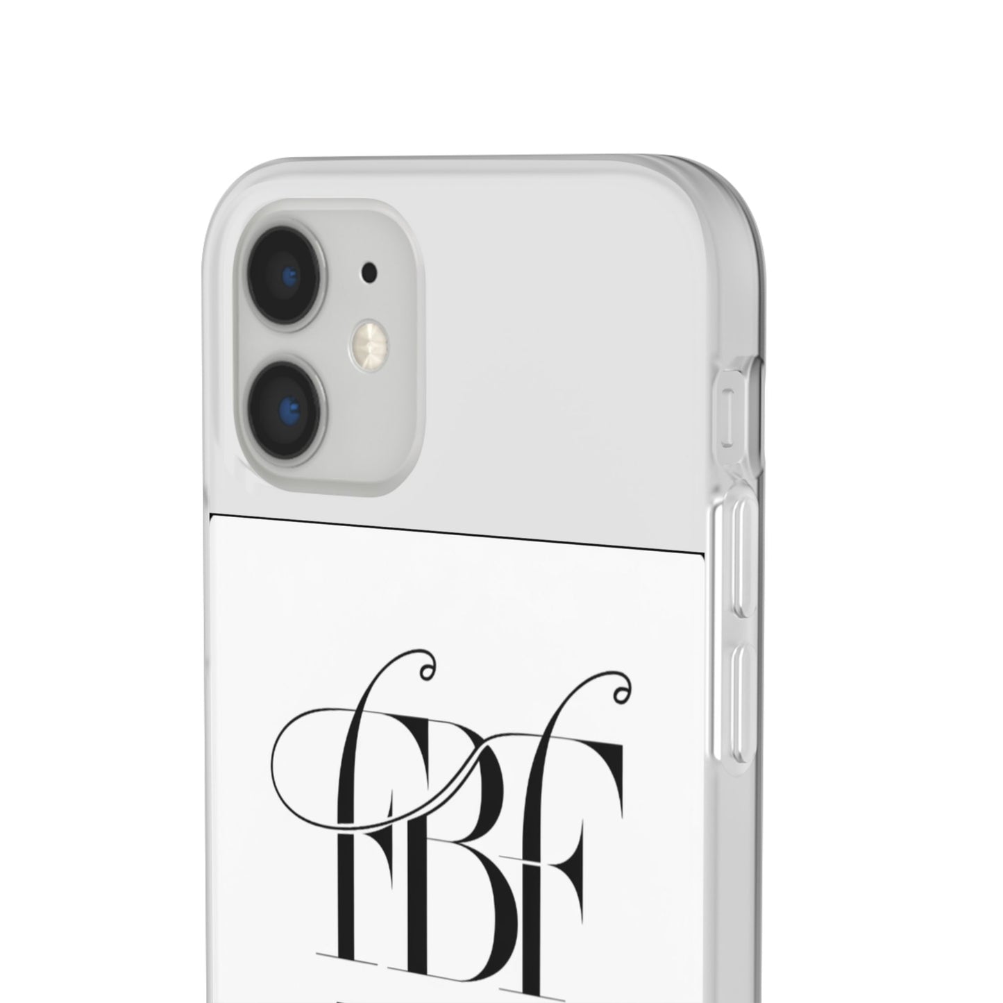 Chic Flexi Phone Case with Fashion Label Design