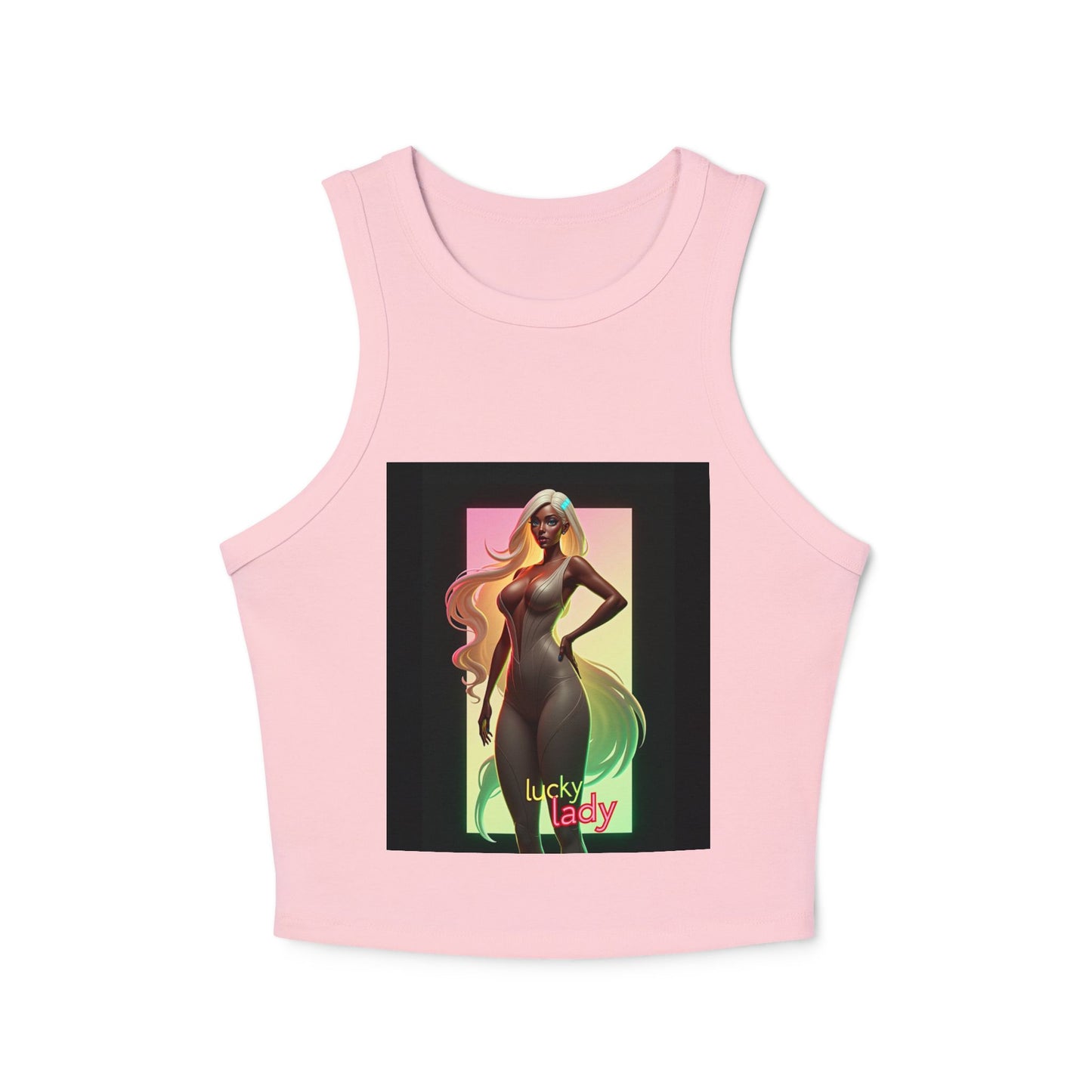 Women's Micro Rib Racer Tank Top