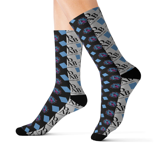 Sublimation Socks | Funky Patterned Crew Socks for Fashion Lovers, Unique Gift, Everyday Wear, Fun Accessories, Stocking Stuffers