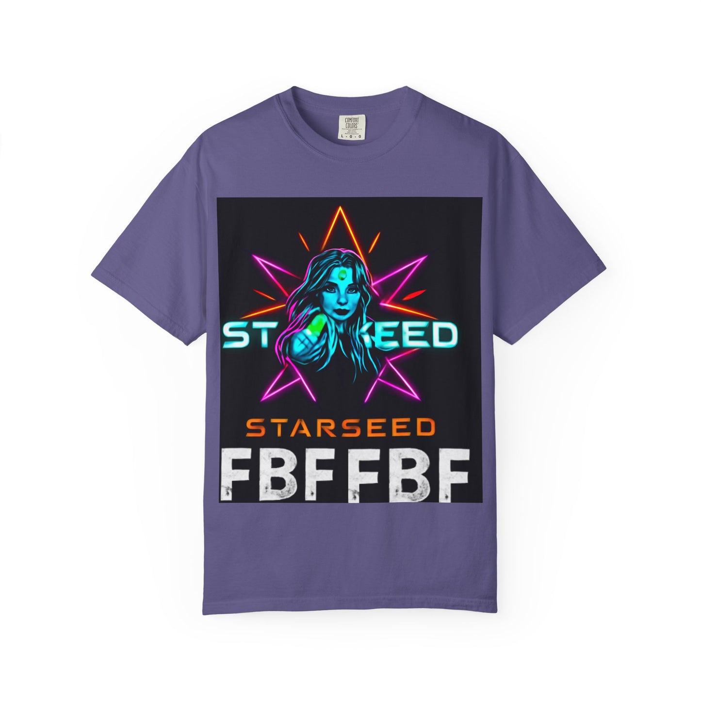 Neon Graphic T-Shirt - Starseed FBF Tee, Unisex Fashion, Cool Gift, Festival Wear, Retro Style, Casual Streetwear