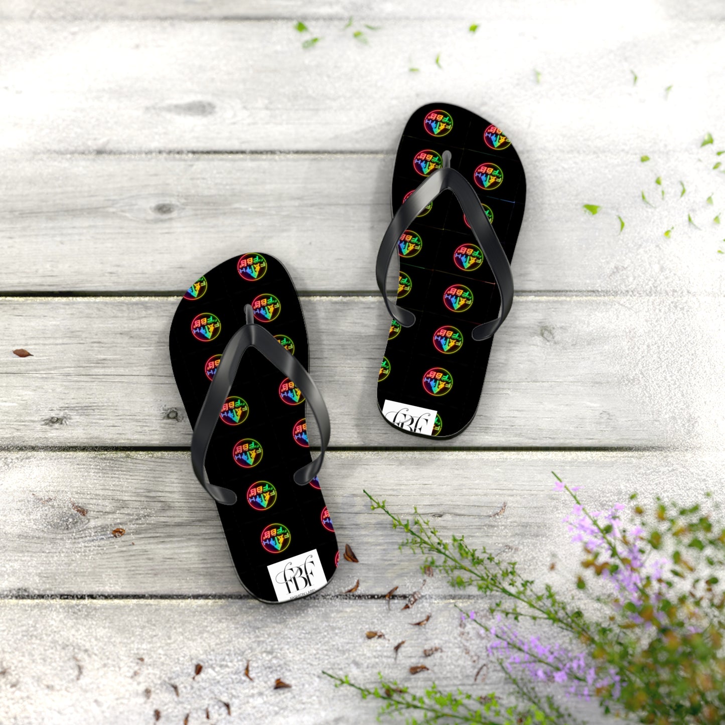 Vibrant Faith Flip Flops | Summer Style, Beachwear, Casual Sandals, Vacation Footwear, Fun Gift for Friends
