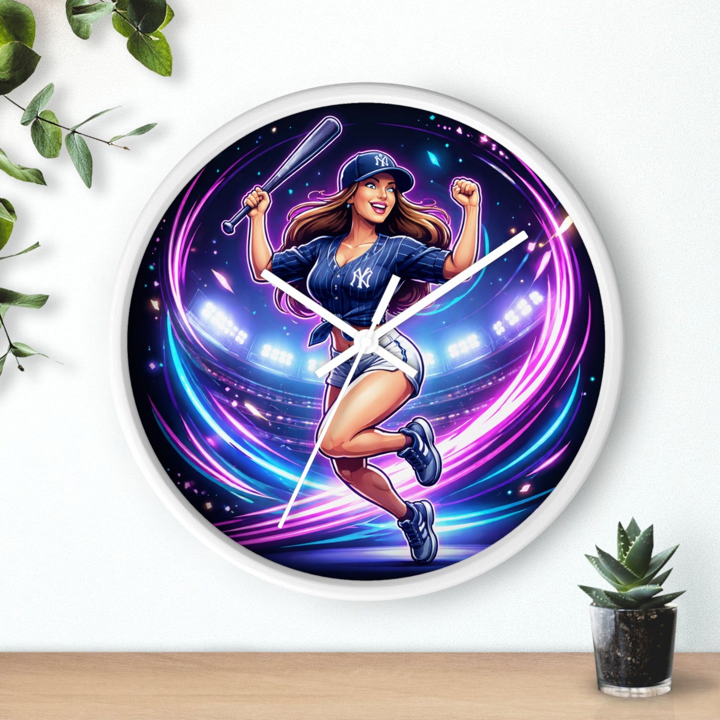 Yankee Gal Wall Clock