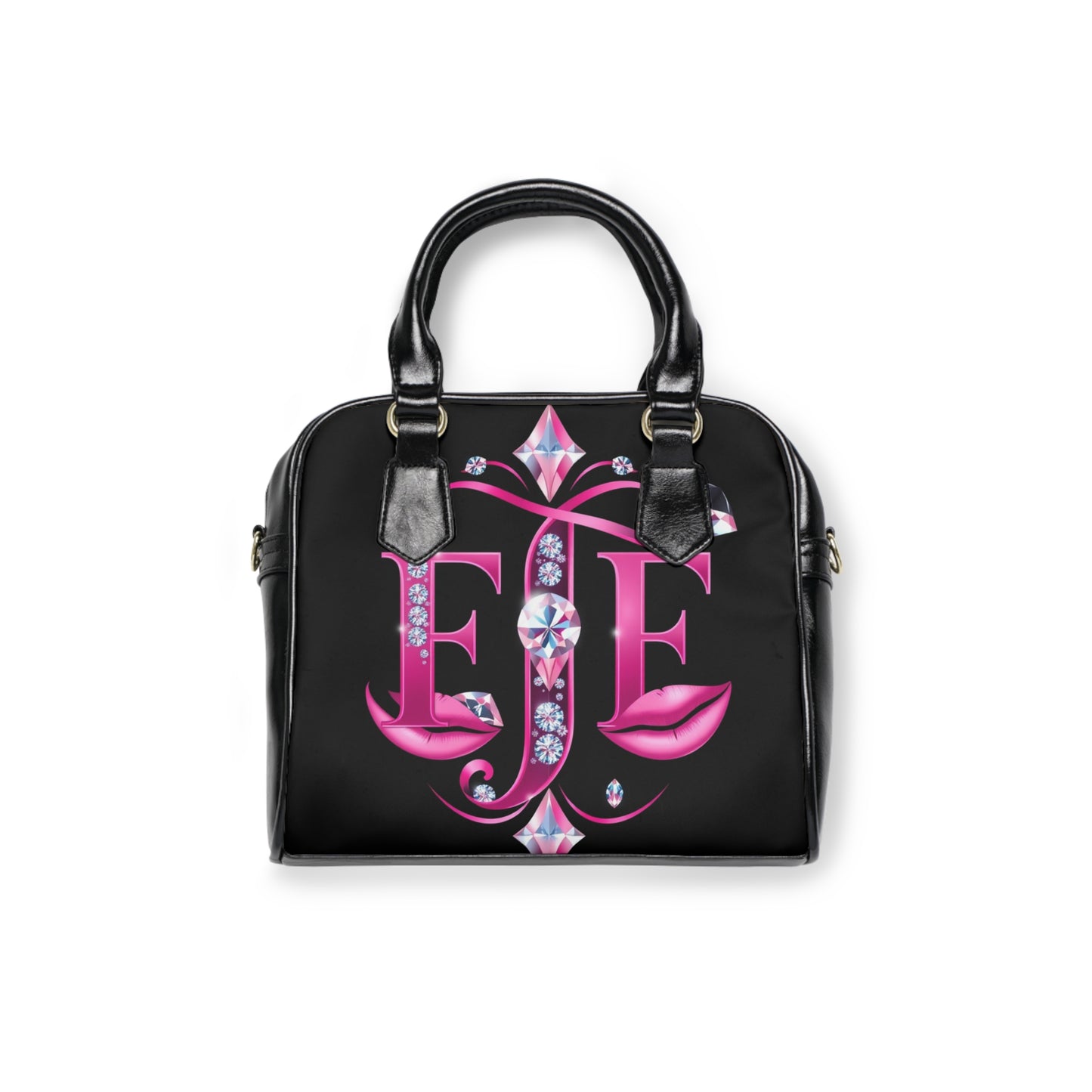 Glamorous Pink Lips Shoulder Handbag, Fashion Tote, Evening Bag, Chic Handbag, Glam Accessory, Crystal Design Purse