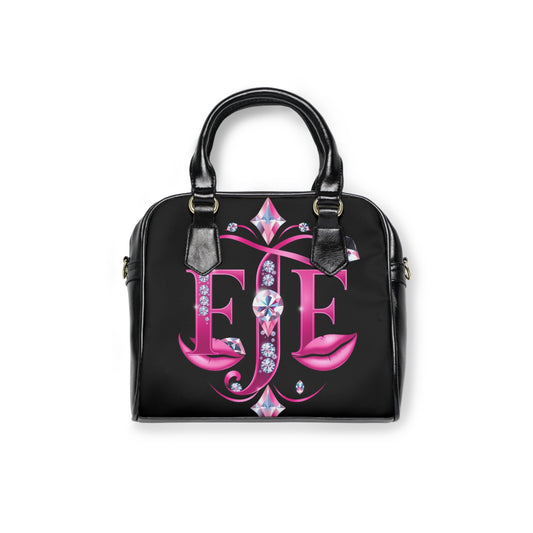 Glamorous Pink Lips Shoulder Handbag, Fashion Tote, Evening Bag, Chic Handbag, Glam Accessory, Crystal Design Purse