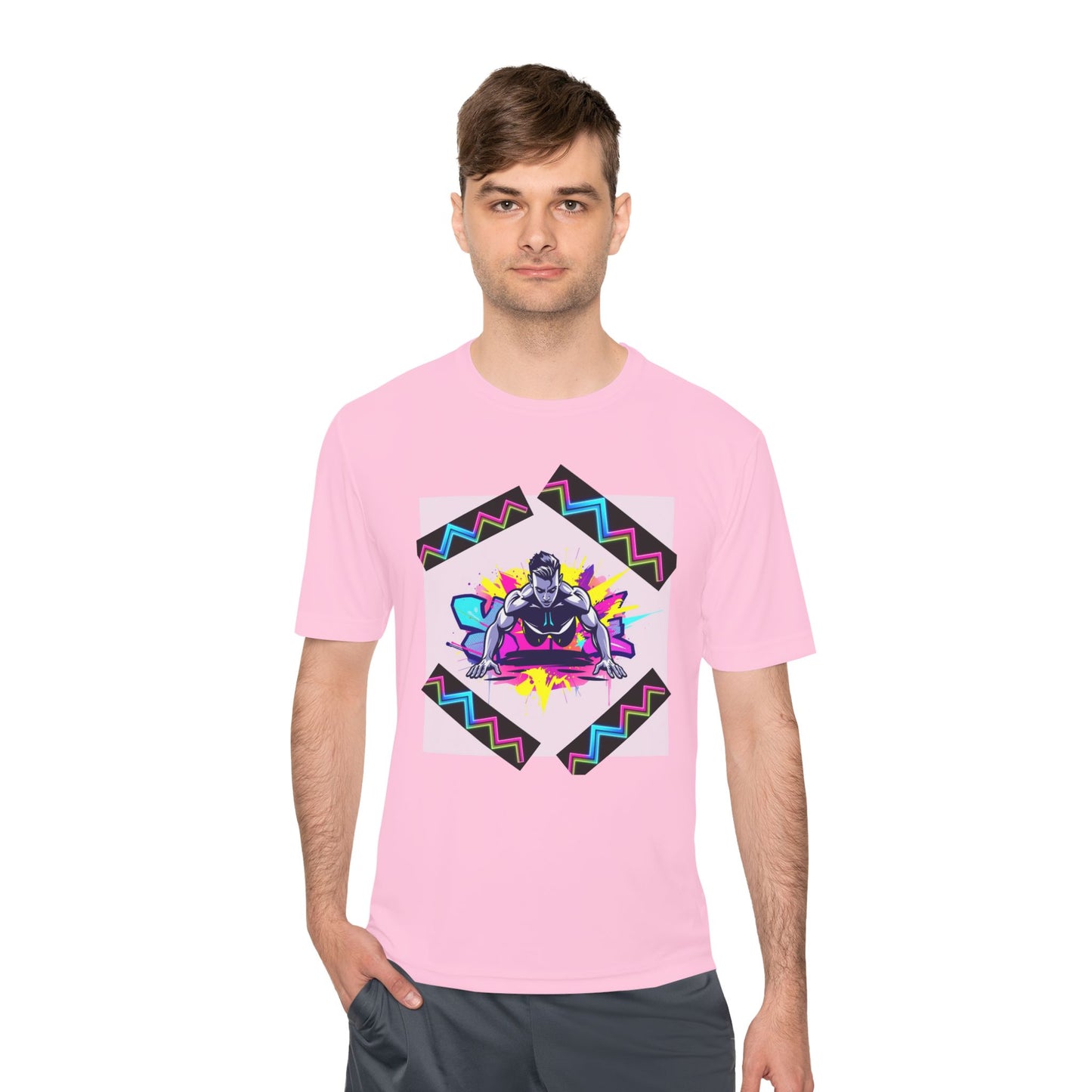 Vibrant Graphic Moisture Wicking Tee for Active Lifestyle
