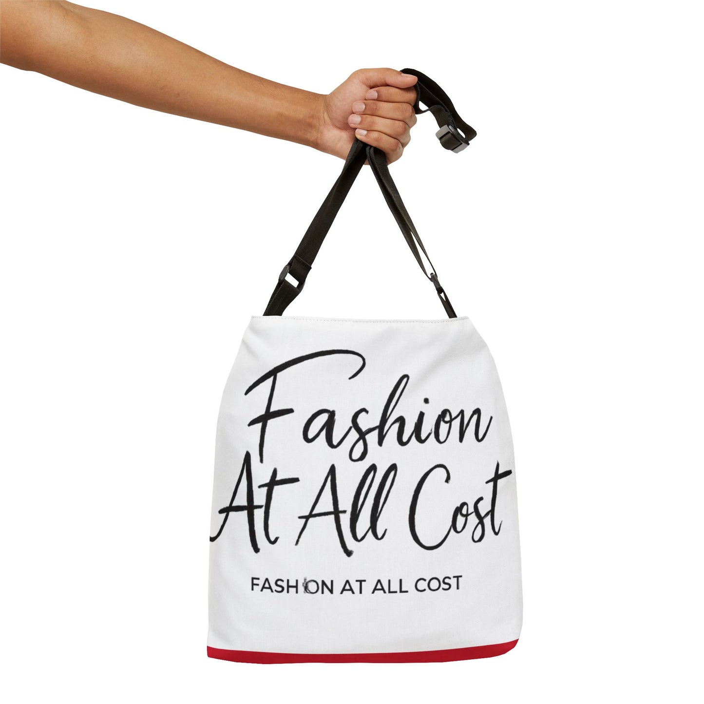Chic Adjustable Tote Bag with Fashion Quotes, Stylish Purse, Eco-Friendly Bag, Trendy Everyday Tote, Gift for Fashion Lovers