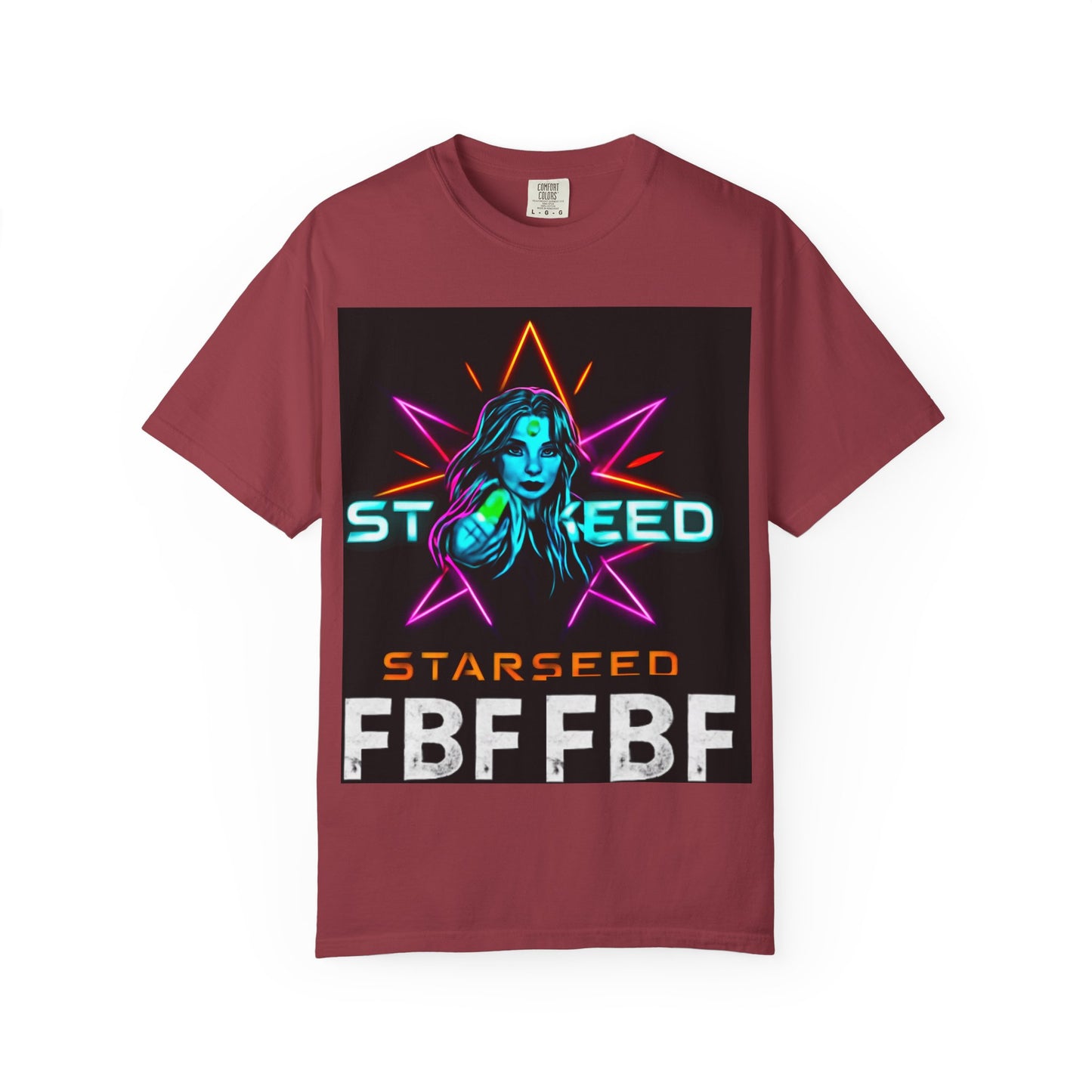 Neon Graphic T-Shirt - Starseed FBF Tee, Unisex Fashion, Cool Gift, Festival Wear, Retro Style, Casual Streetwear