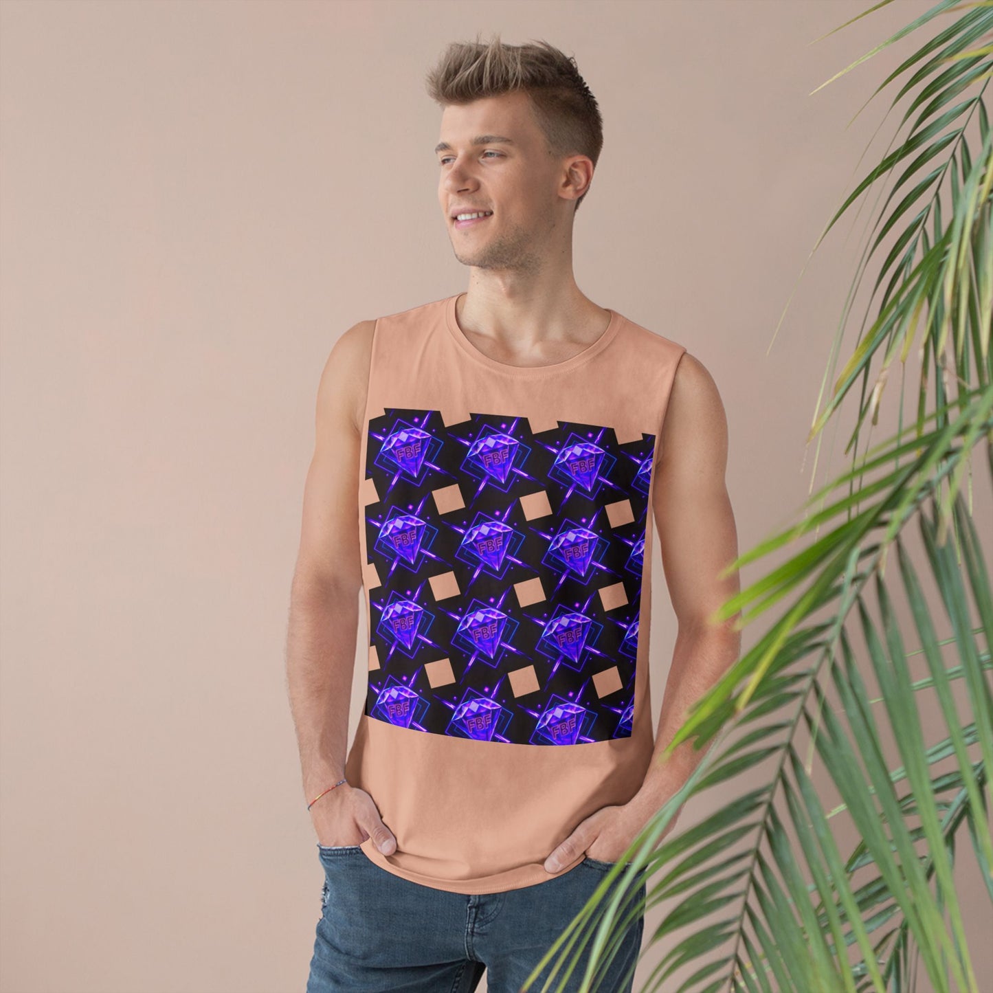 Unisex Graphic Tank Top, Trendy Summer Wear, Perfect for Festivals, Casual Outings, Vibrant Pattern Top, Comfortable Everyday Style