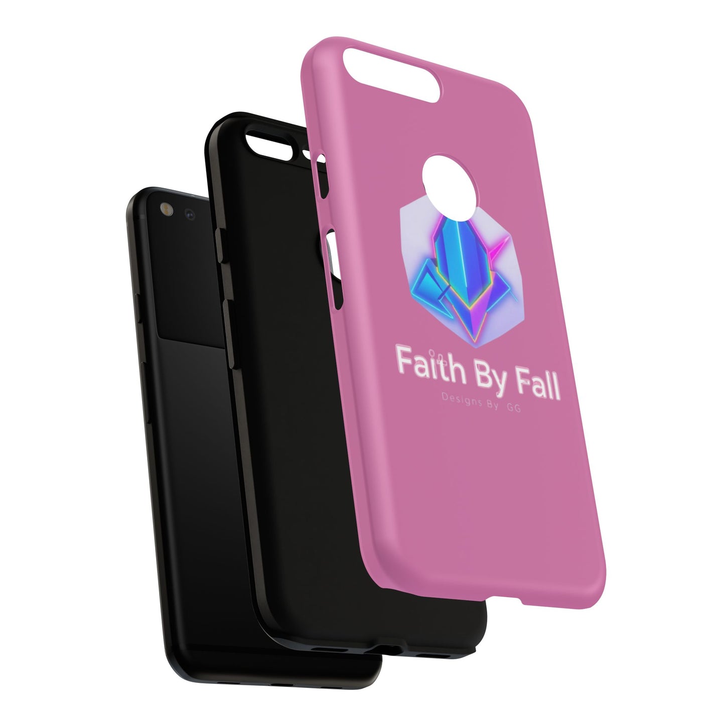 Vibrant Phone Case with Motivational Design - Faith By Fall, Colorful Phone Cover, Customizable Mobile Accessory, Unique Gift Idea, [...]