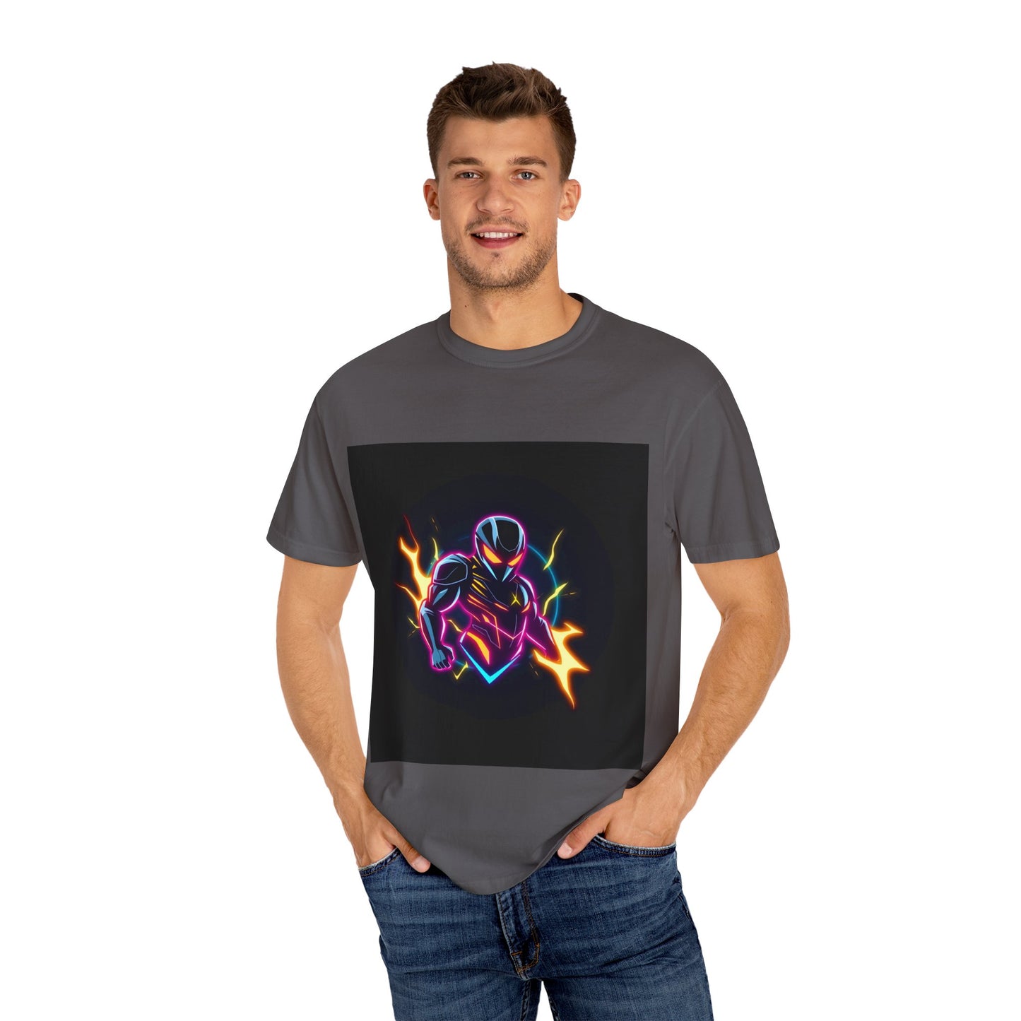 Vibrant Unisex Graphic T-Shirt, Cosmic Dreams Tee, Retro Neon Shirt, Stylish Casual Wear, Gift for Gamers & Dreamers
