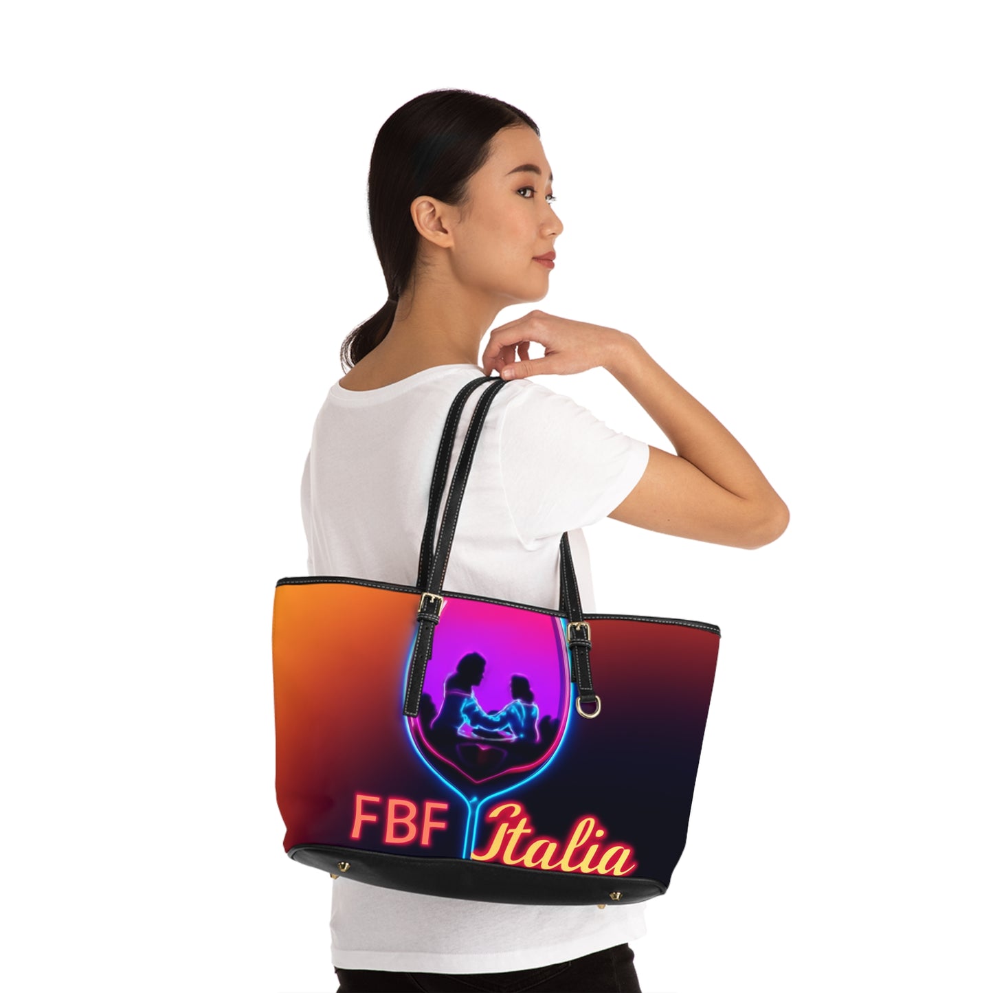 Vibrant PU Leather Shoulder Bag | Stylish Tote for Night Out, Gift for Her, Travel Accessory, Party Bag, Fashion Handbag