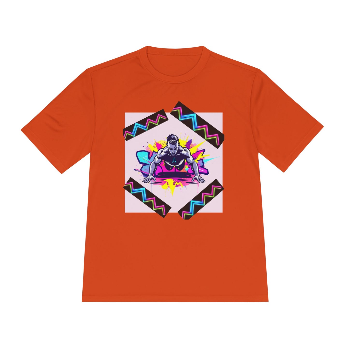 Vibrant Graphic Moisture Wicking Tee for Active Lifestyle