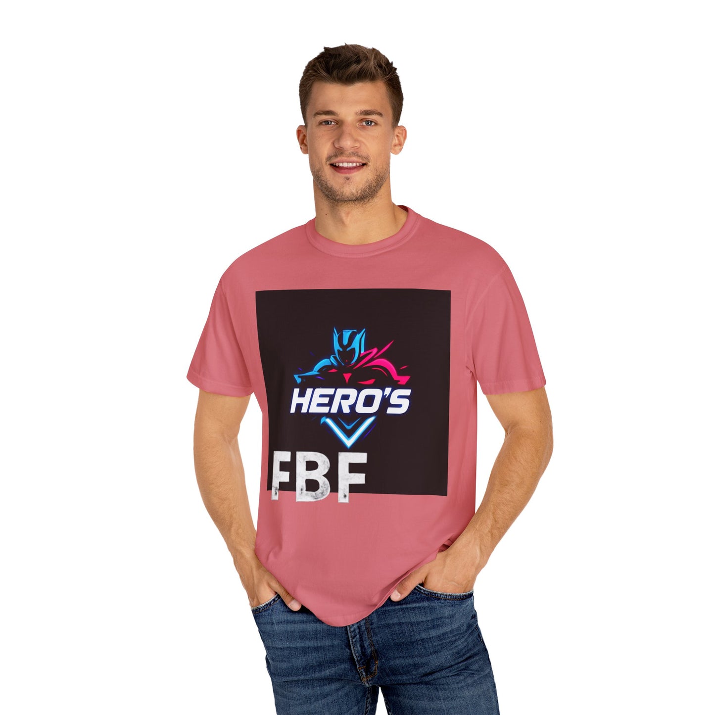 Hero's Unisex Garment-Dyed T-shirt, Casual Tee, Perfect for Gifting, Comic Fans, Hero Celebrations, Graphic Tee, Everyday Wear