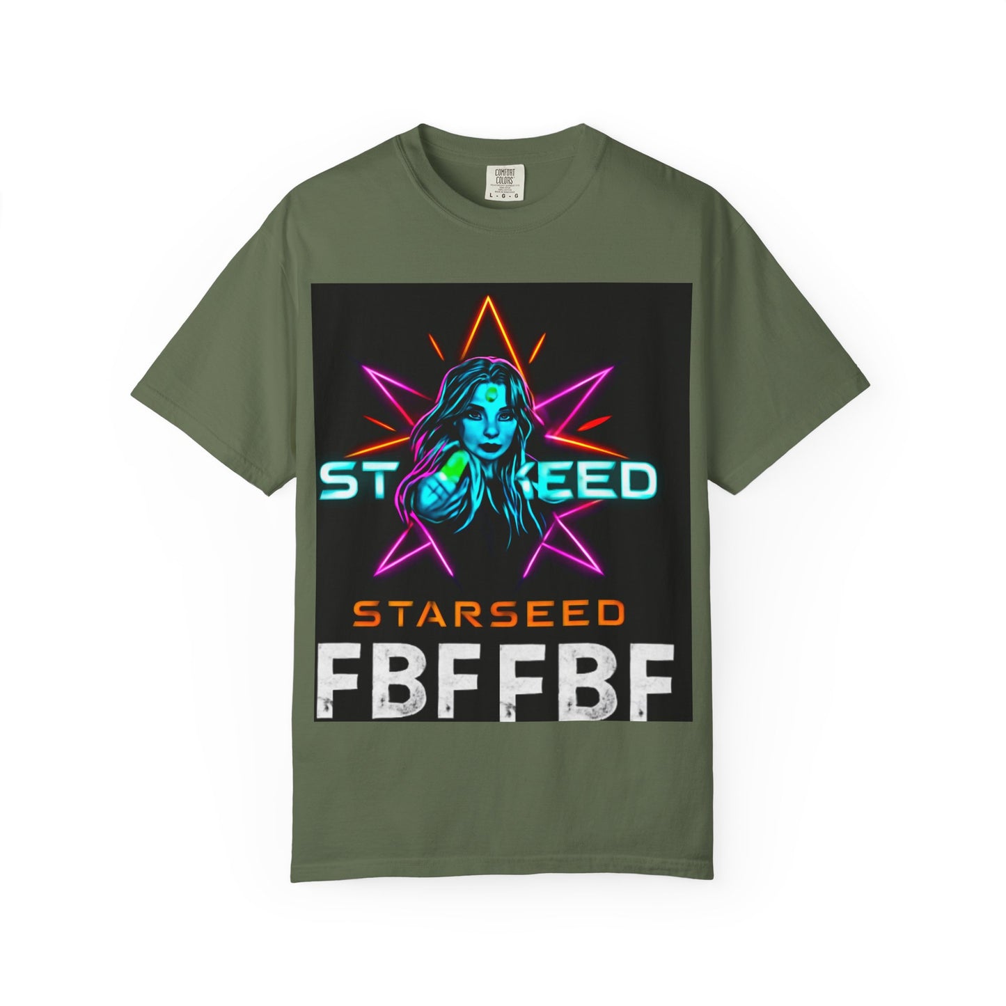 Neon Graphic T-Shirt - Starseed FBF Tee, Unisex Fashion, Cool Gift, Festival Wear, Retro Style, Casual Streetwear