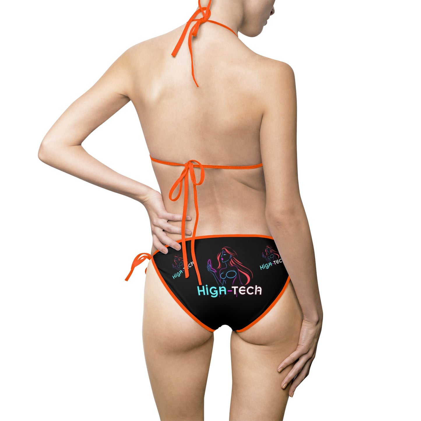 Neon High Heel Bikini — Women's Triangle String Swimsuit