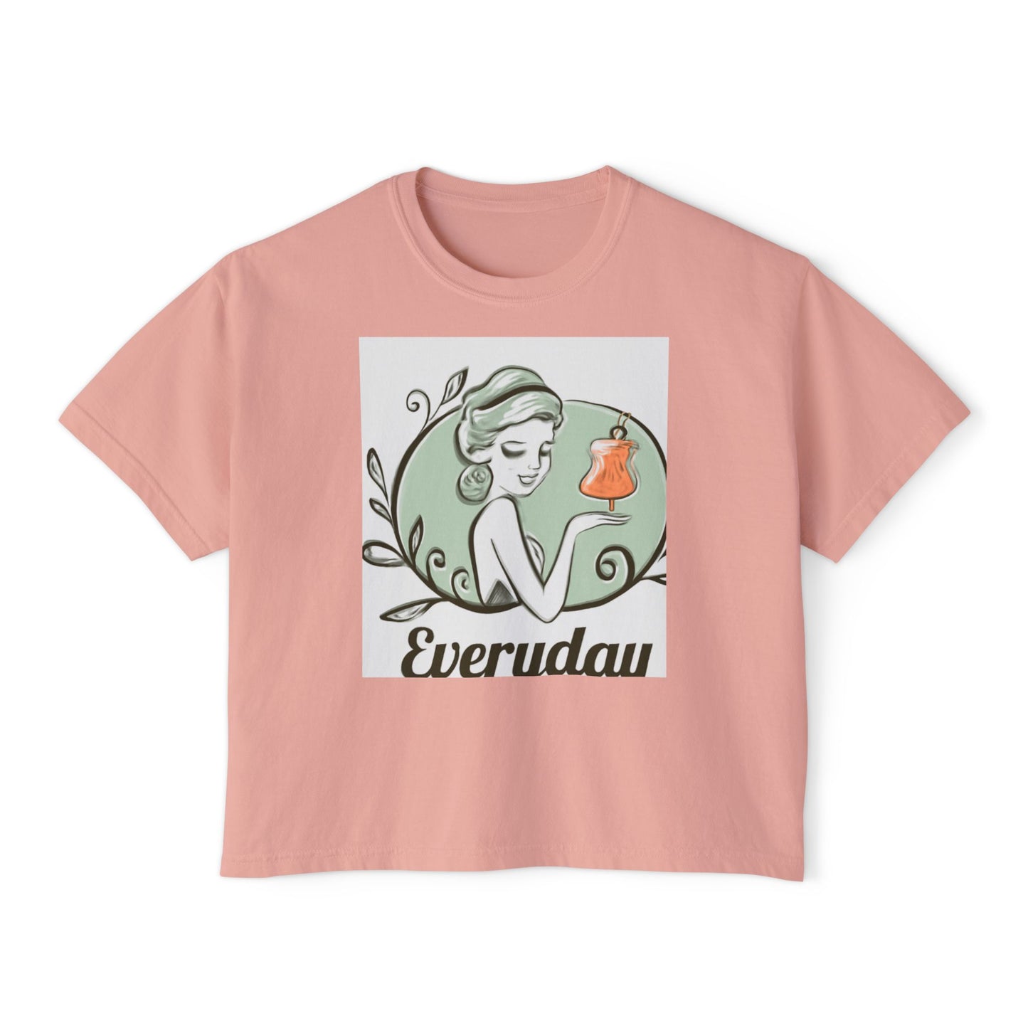 Everyday Vintage Beauty Boxy Tee — Women’s Graphic Fashion Top