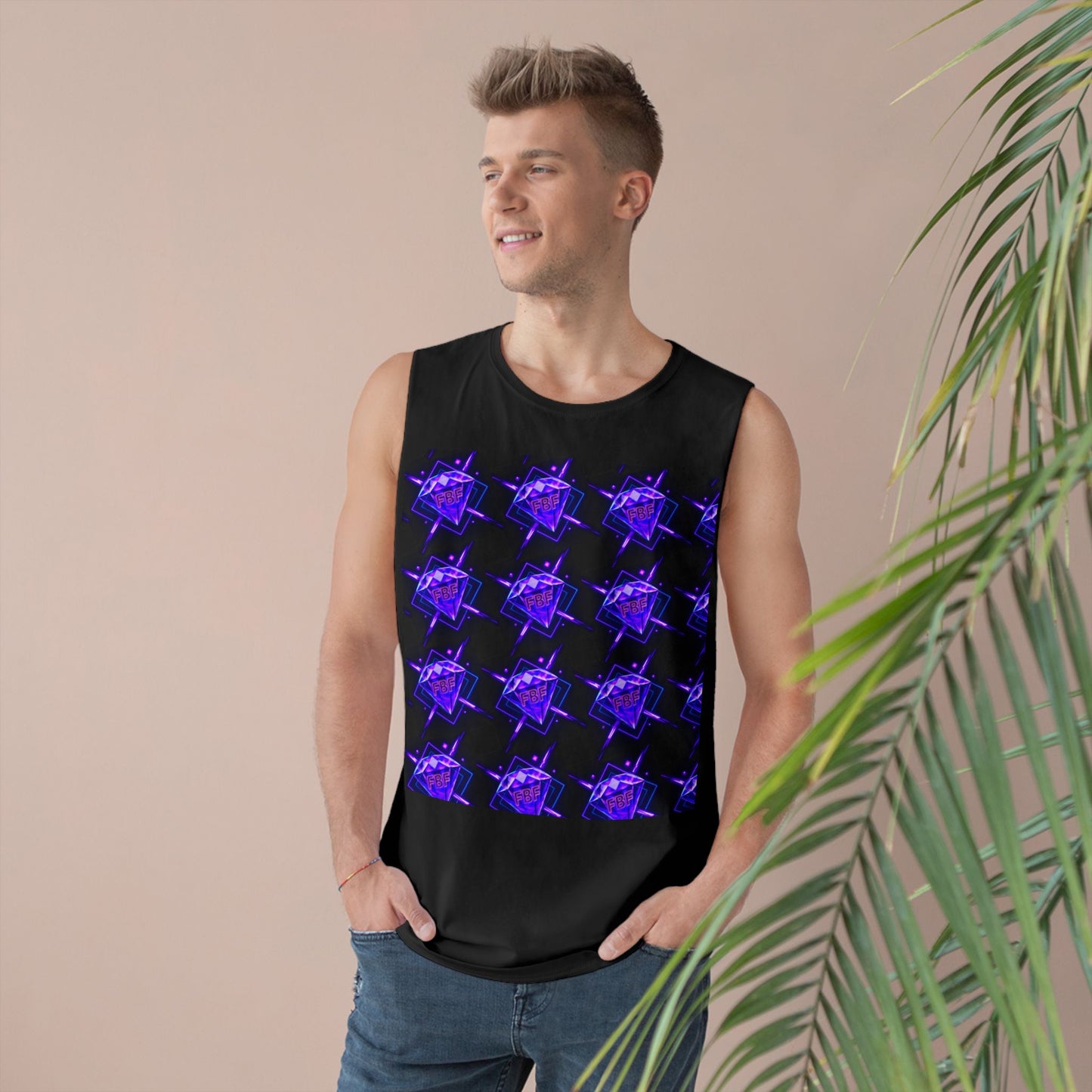 Unisex Graphic Tank Top, Trendy Summer Wear, Perfect for Festivals, Casual Outings, Vibrant Pattern Top, Comfortable Everyday Style