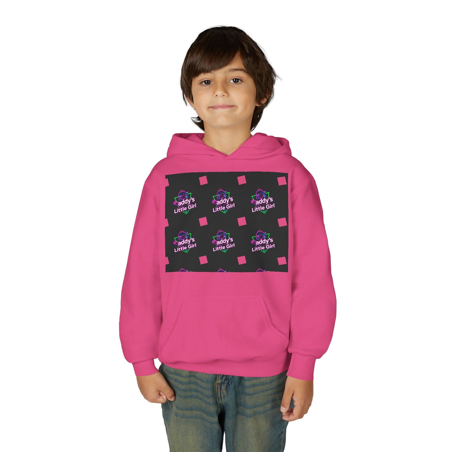 Daddy's Little Girl Hoodie, Cozy Youth Sweatshirt, Cute Gift for Dads, Kids Sweatshirt, Family Celebration Apparel