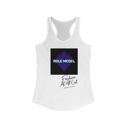 Role Model Racerback Tank Top, Stylish Fitness Top, Workout Apparel, Casual Summer Wear, Gift for Strong Women, Inspirational Fitness Shirt