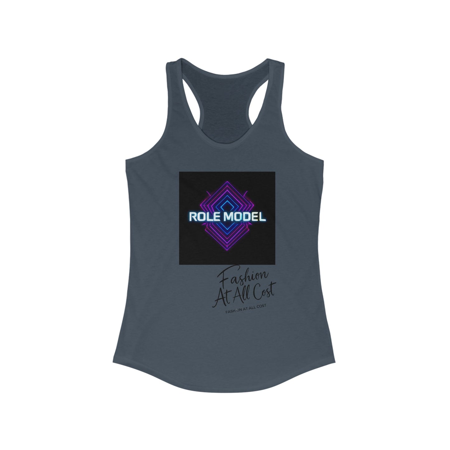 Role Model Racerback Tank Top, Stylish Fitness Top, Workout Apparel, Casual Summer Wear, Gift for Strong Women, Inspirational Fitness Shirt